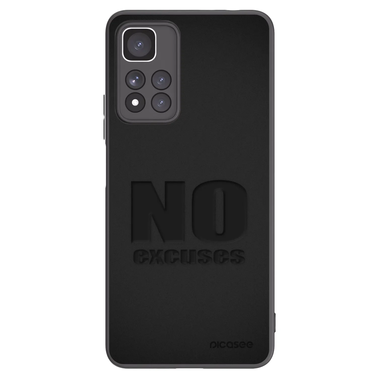 Picasee crna silikonska maskica za Xiaomi Redmi Note 11 Pro+ 5G - No Excuses