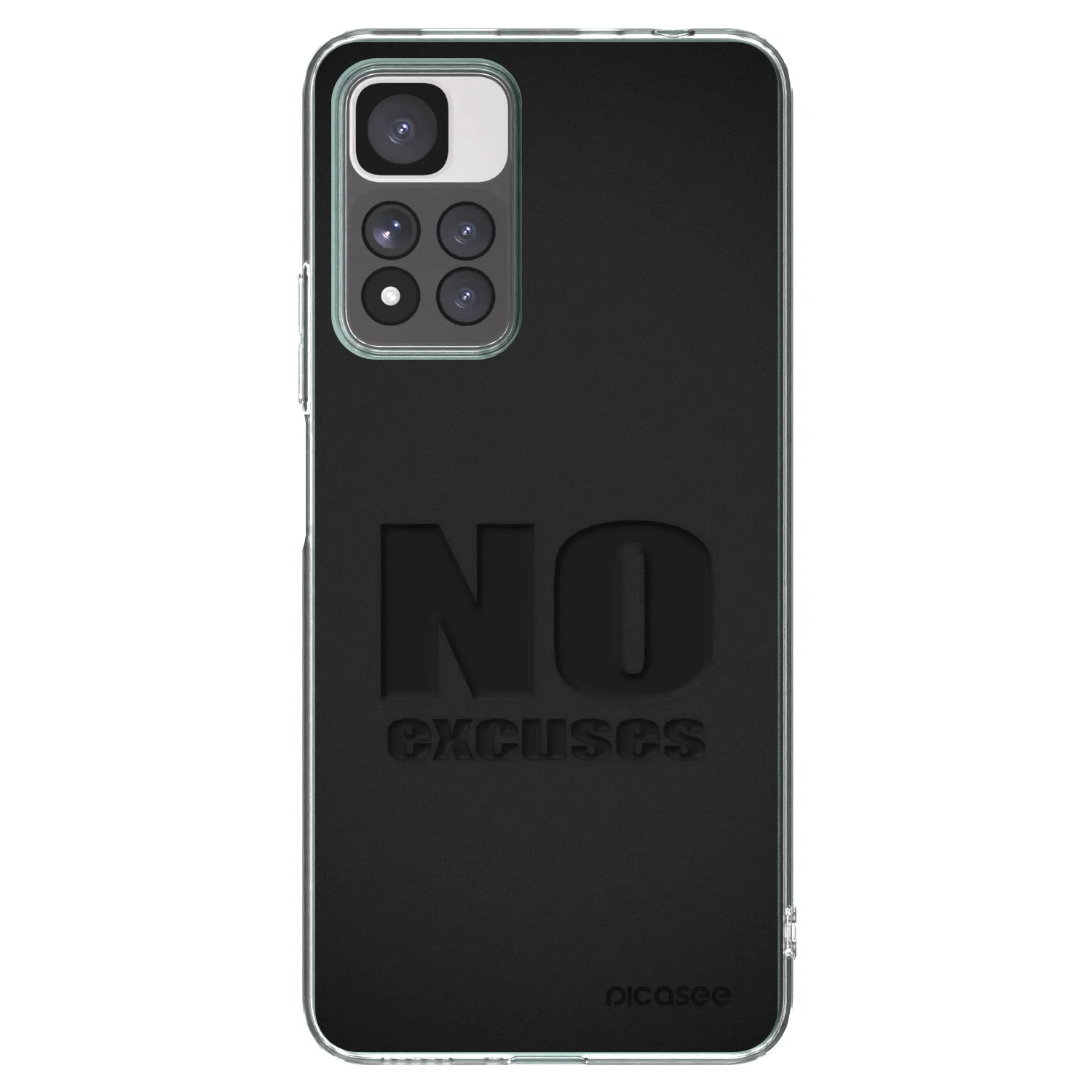 Picasee silikonska prozirna maskica za Xiaomi Redmi Note 11 Pro+ 5G - No Excuses
