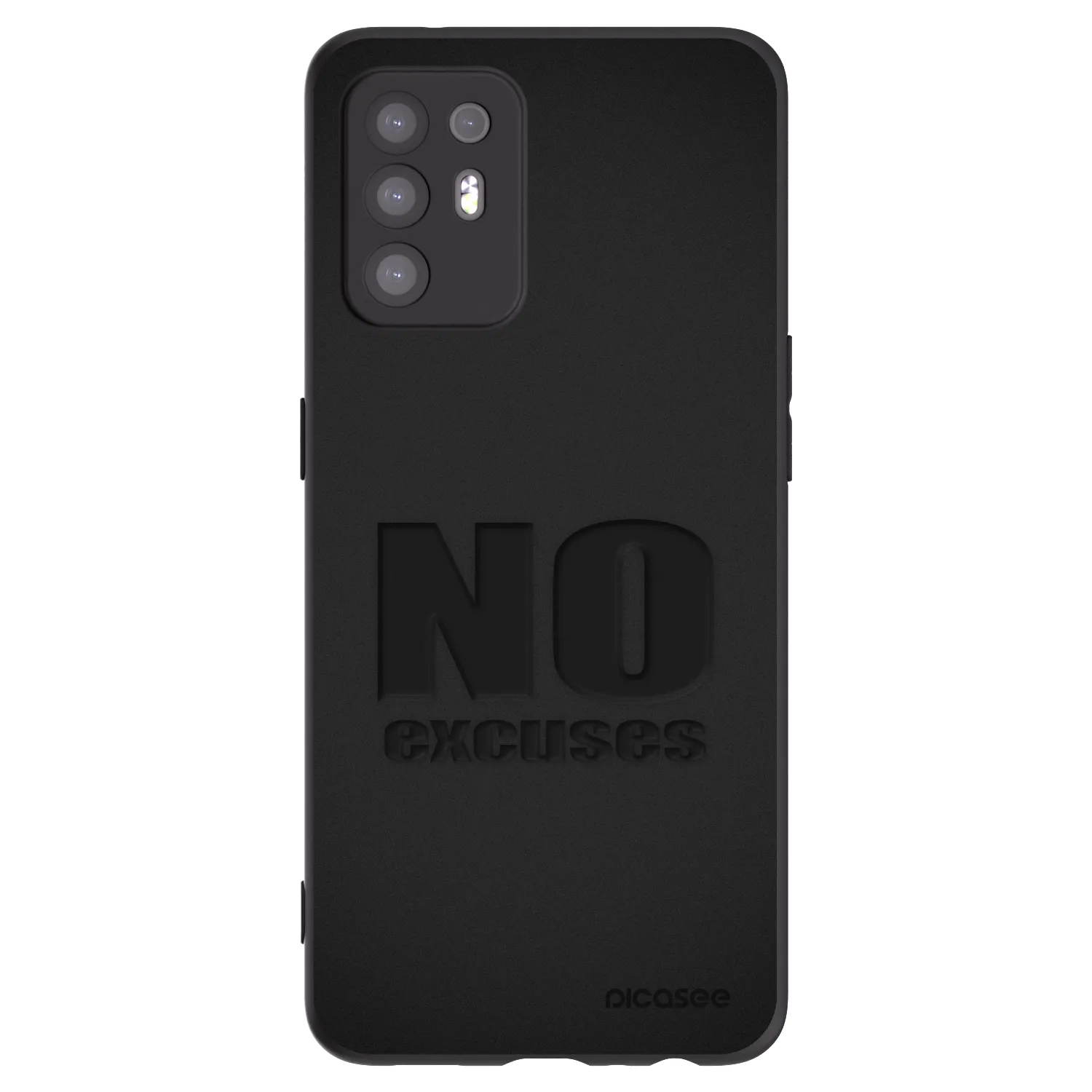 Picasee crna silikonska maskica za OPPO A94 5G - No Excuses