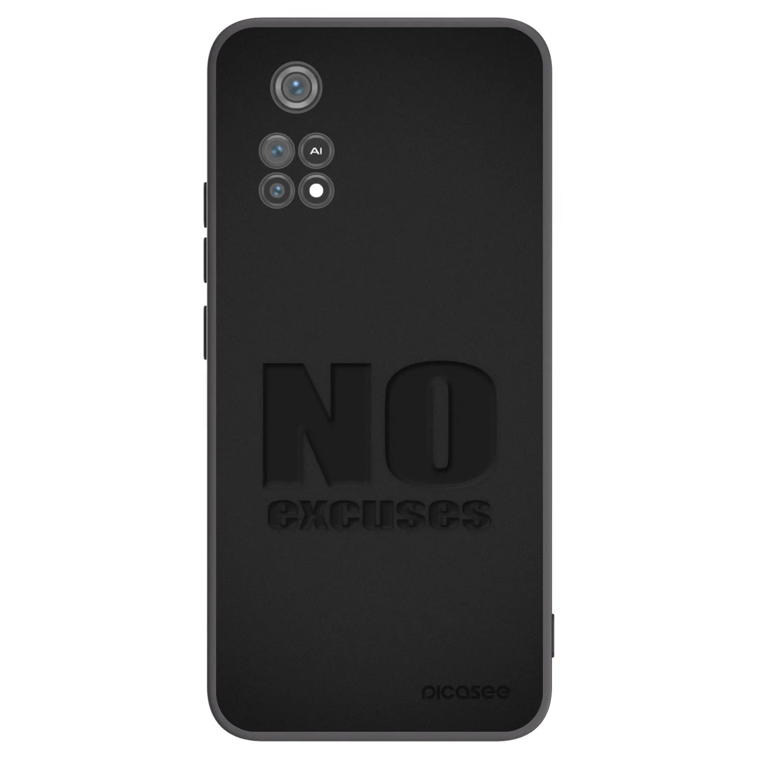 Picasee crna silikonska maskica za Xiaomi Poco M4 Pro - No Excuses