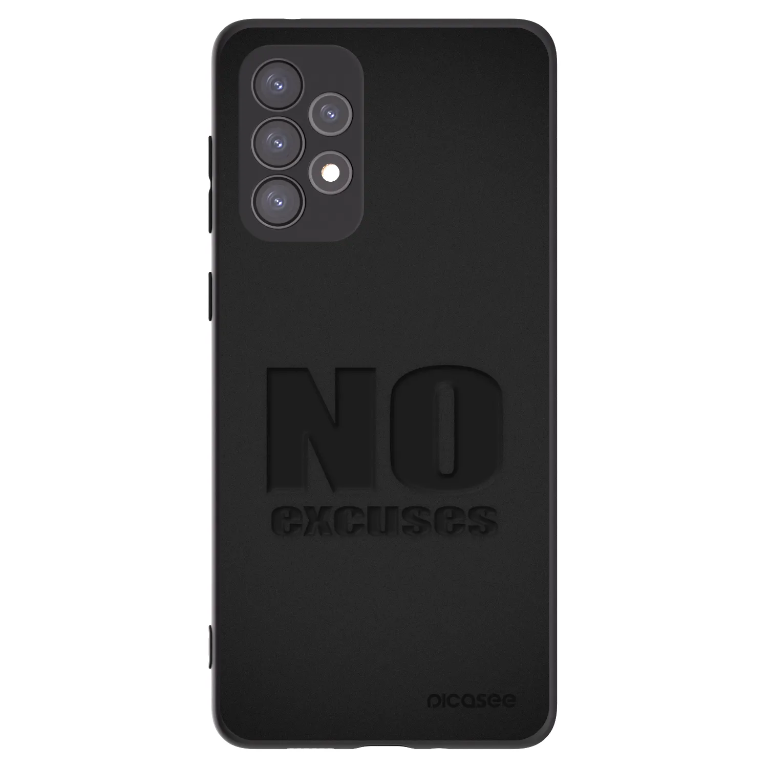 Picasee crna silikonska maskica za Samsung Galaxy A73 5G - No Excuses