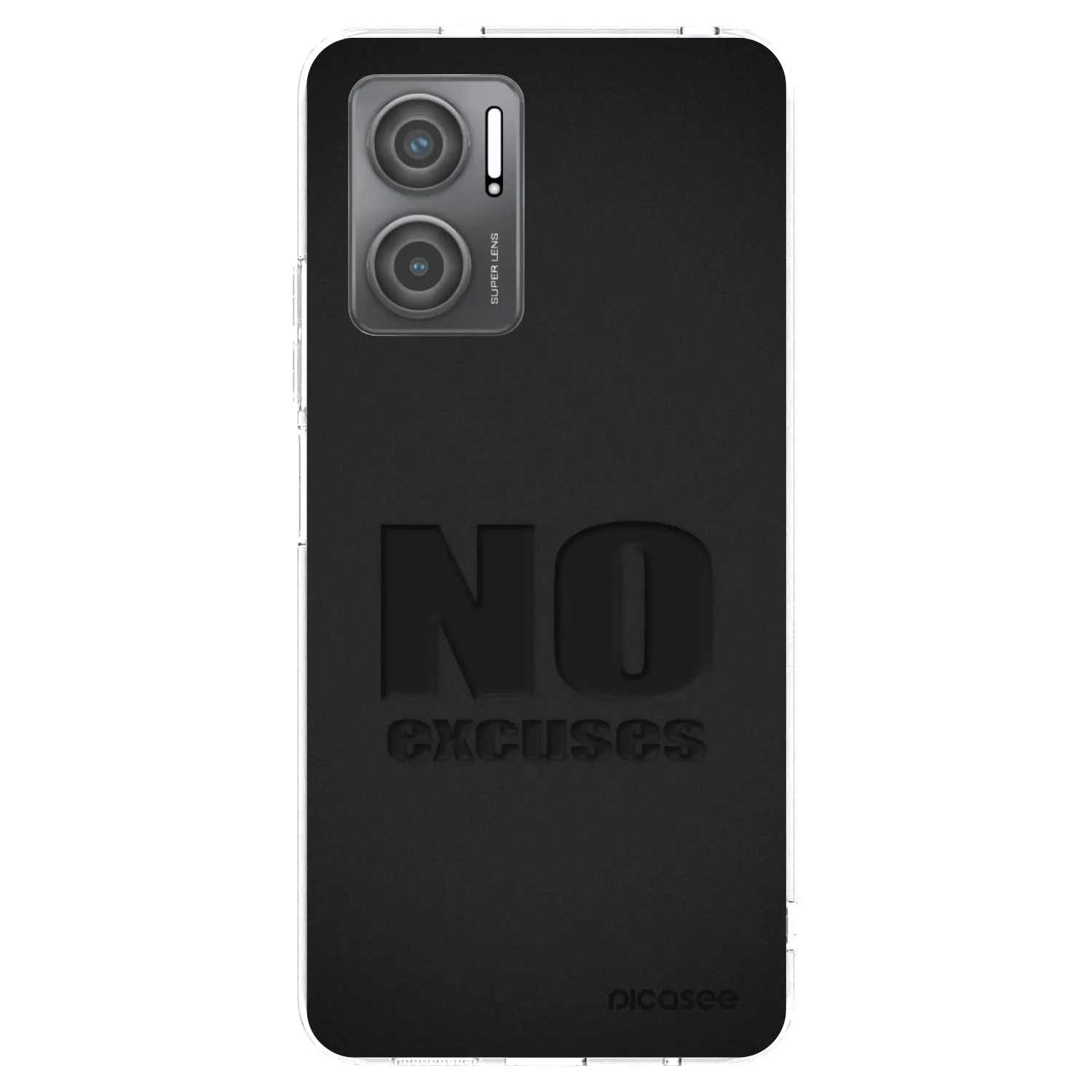 Picasee silikonska prozirna maskica za Xiaomi Redmi 10 5G - No Excuses