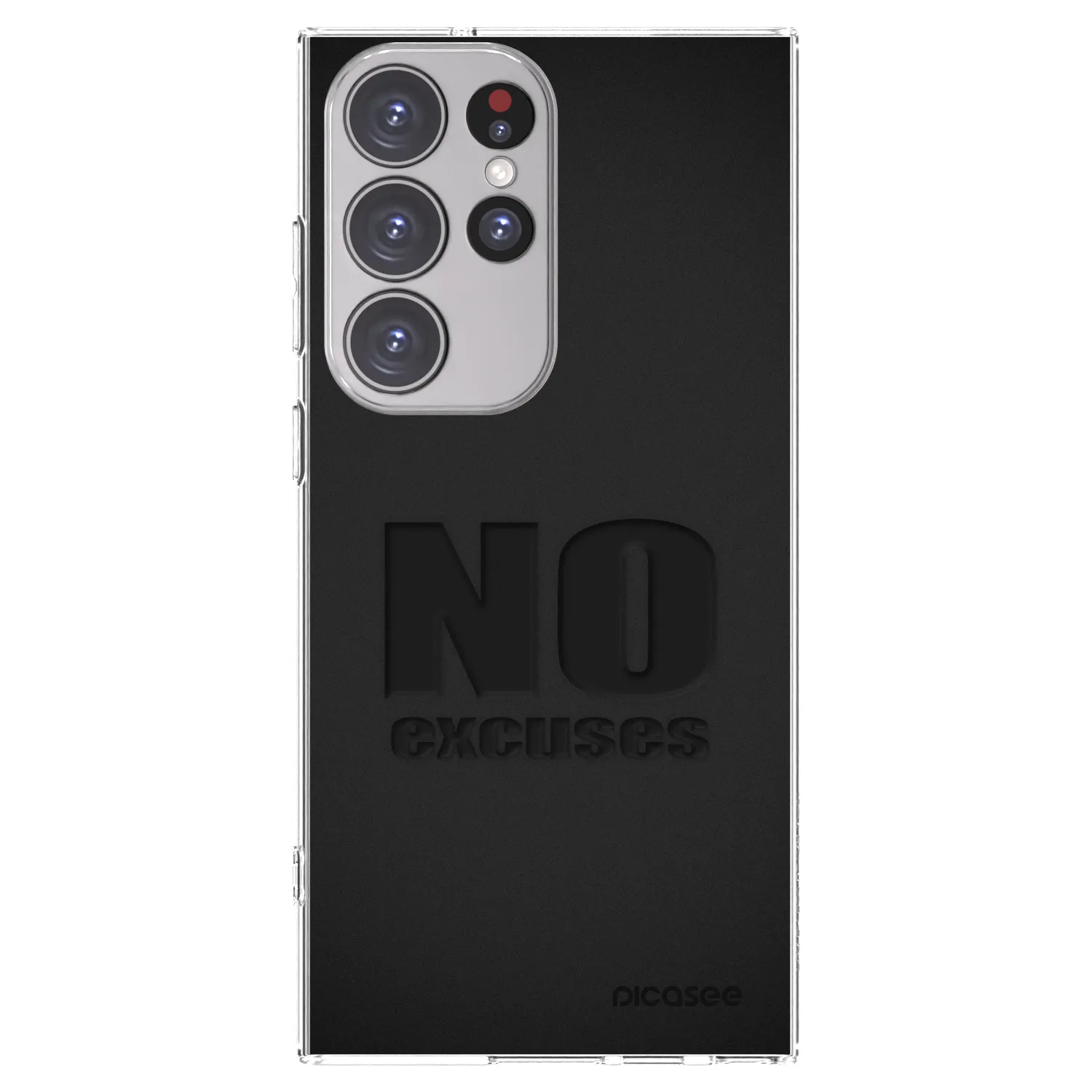 Picasee silikonska prozirna maskica za Samsung Galaxy S23 Ultra 5G - No Excuses