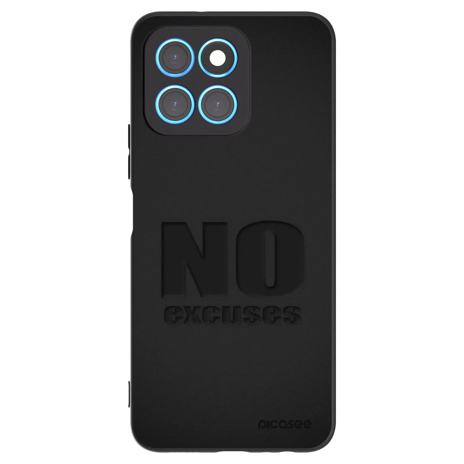 Picasee crna silikonska maskica za Honor X8 5G - No Excuses