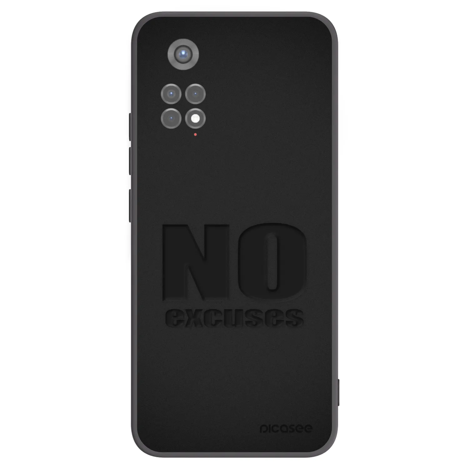 Picasee crna silikonska maskica za Xiaomi Redmi Note 11S 5G - No Excuses
