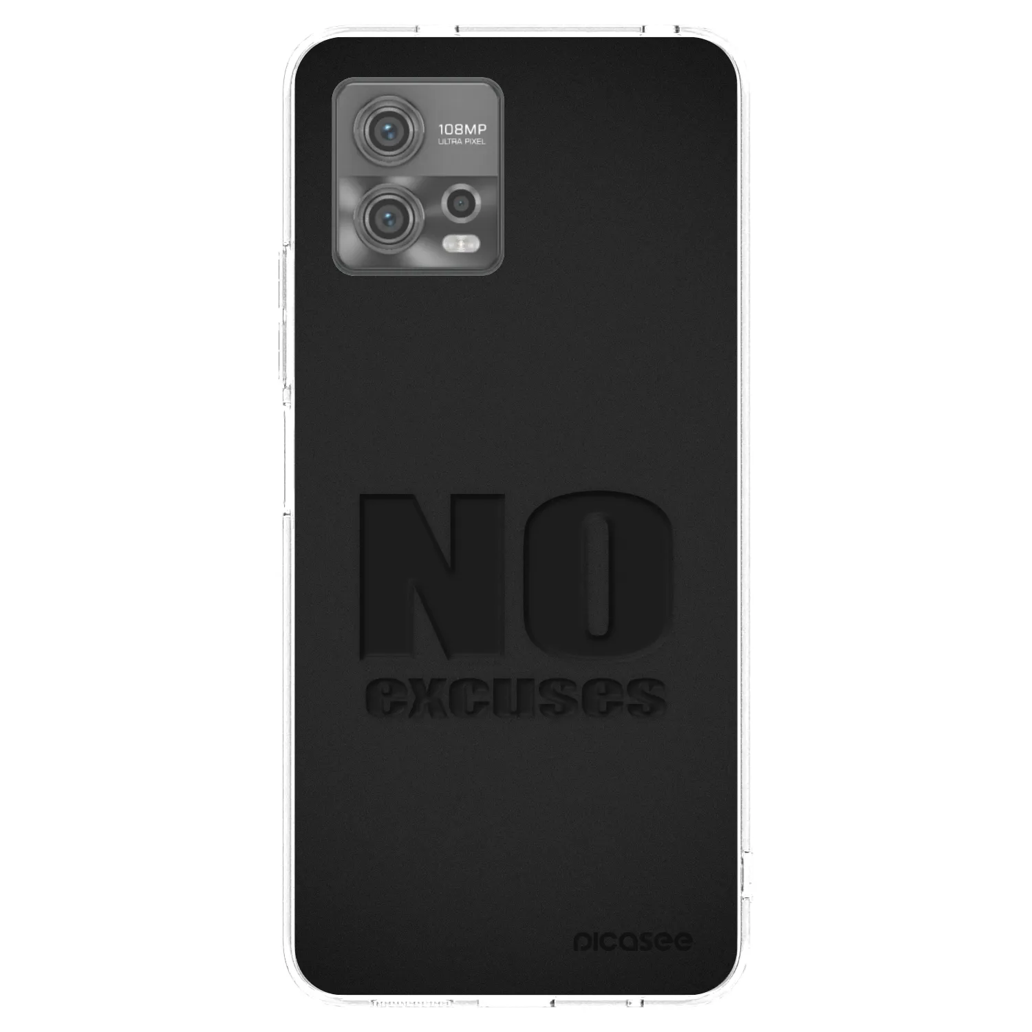 Picasee silikonska prozirna maskica za Motorola Moto G72 - No Excuses