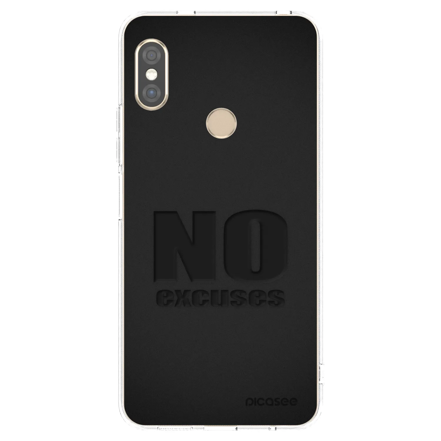 Picasee silikonska prozirna maskica za Xiaomi Redmi Note 5 Global - No Excuses