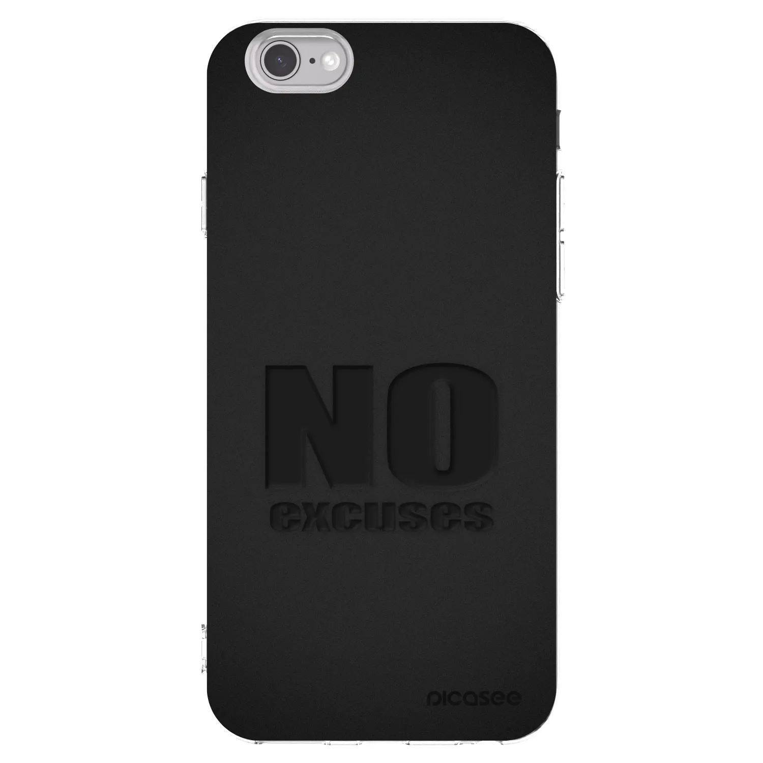 Picasee silikonska prozirna maskica za Apple iPhone 6/6S - No Excuses