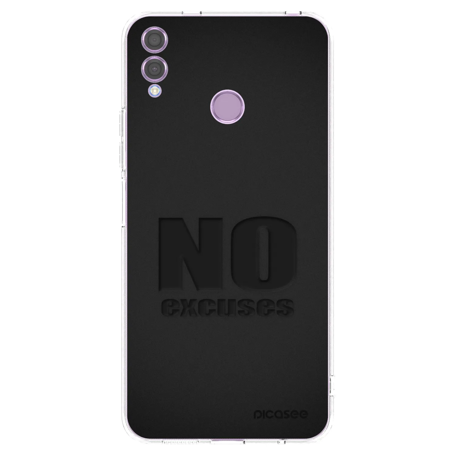 Picasee silikonska prozirna maskica za Honor 8X - No Excuses