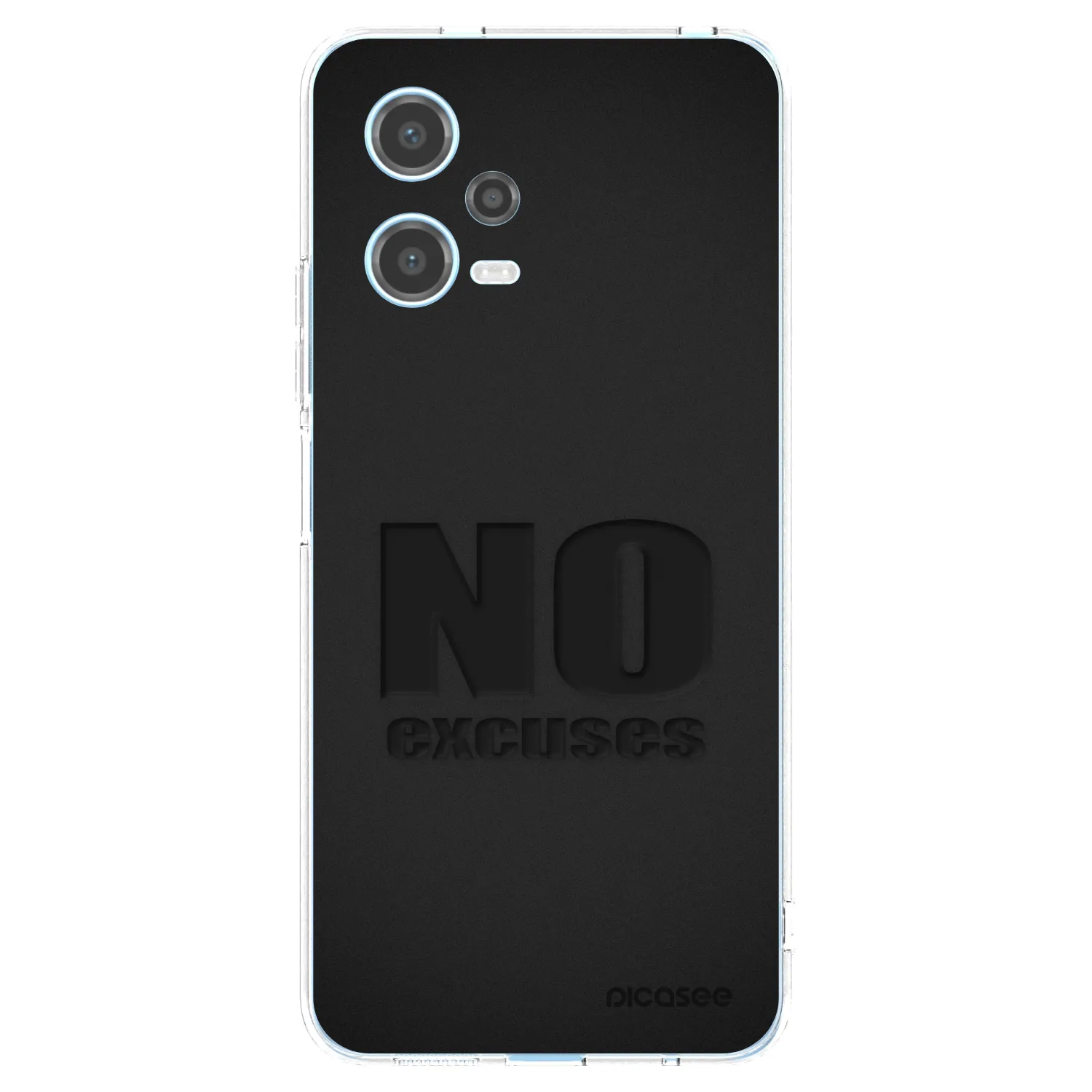 Picasee silikonska prozirna maskica za Xiaomi Redmi Note 12 5G - No Excuses