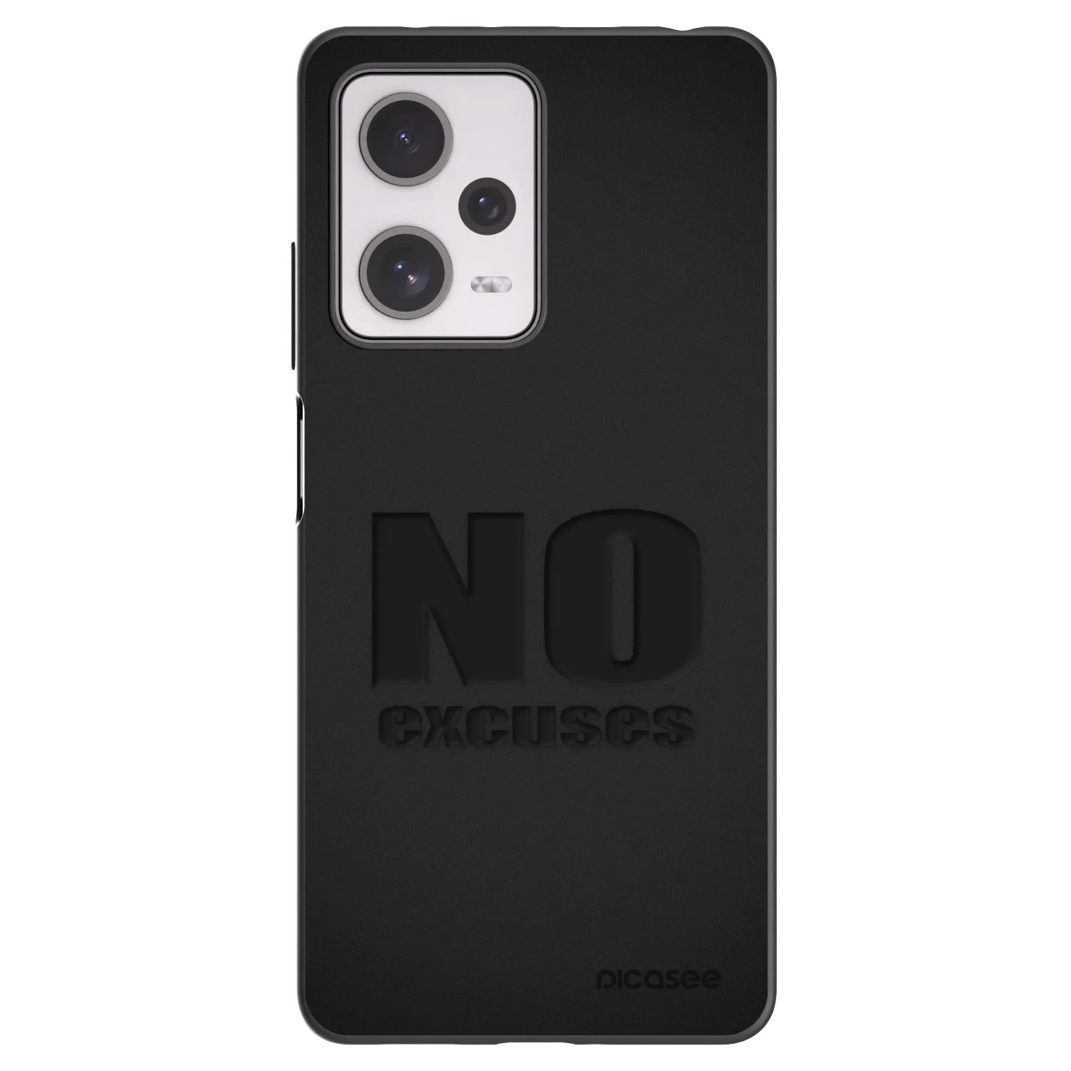 Picasee crna silikonska maskica za Xiaomi Redmi Note 12 Pro+ 5G - No Excuses