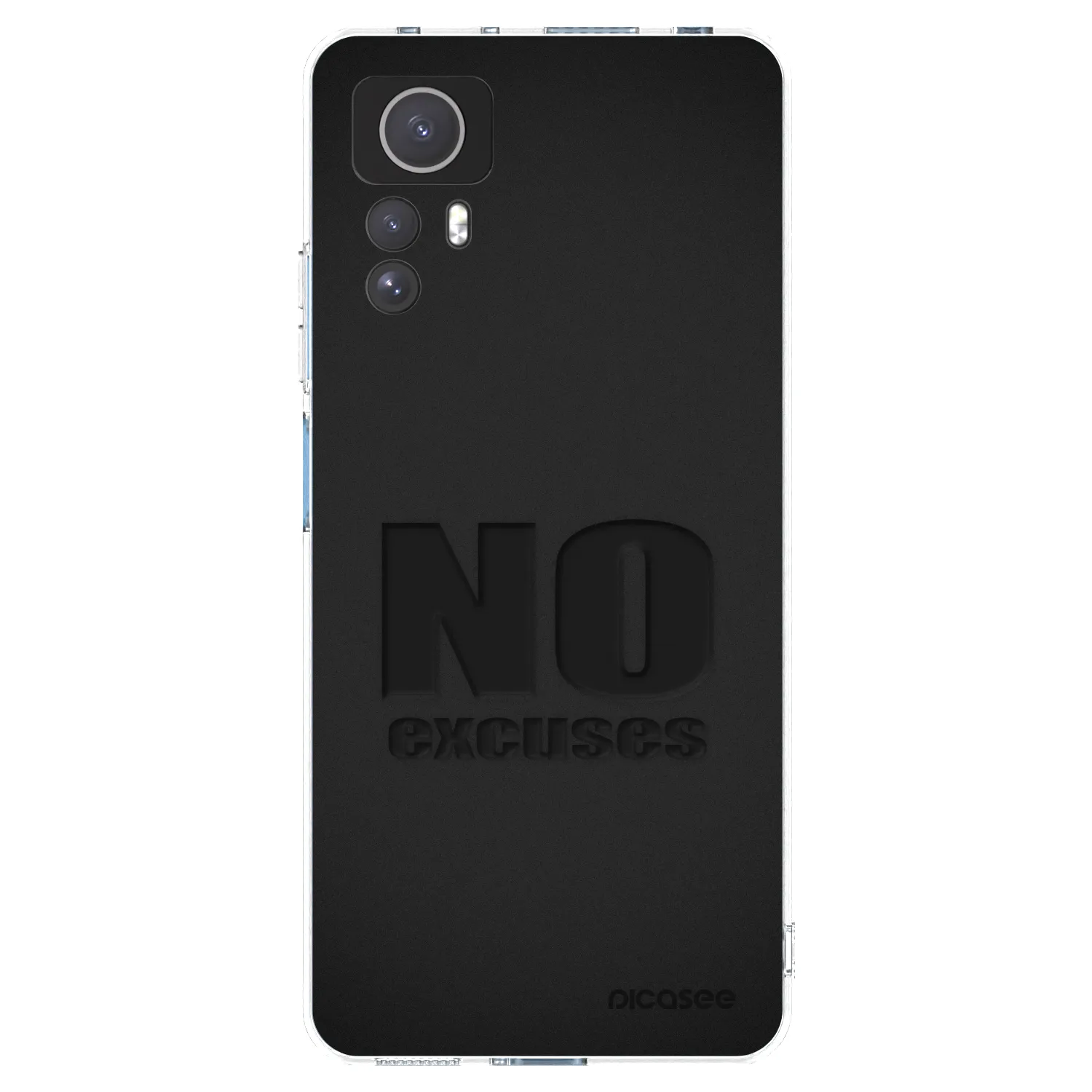 Picasee silikonska prozirna maskica za Xiaomi Redmi Note 12S - No Excuses