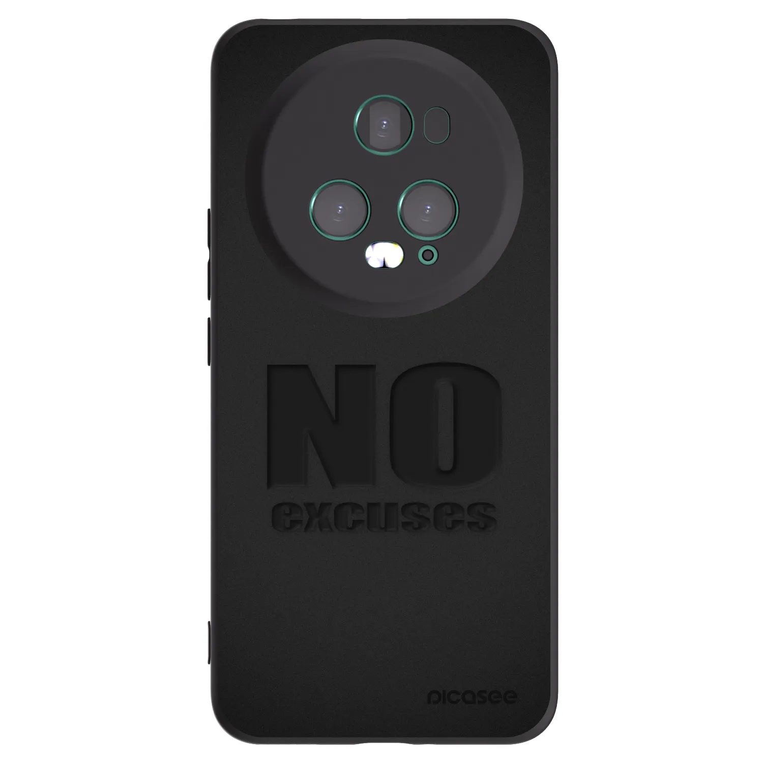Picasee crna silikonska maskica za Honor Magic5 Pro - No Excuses
