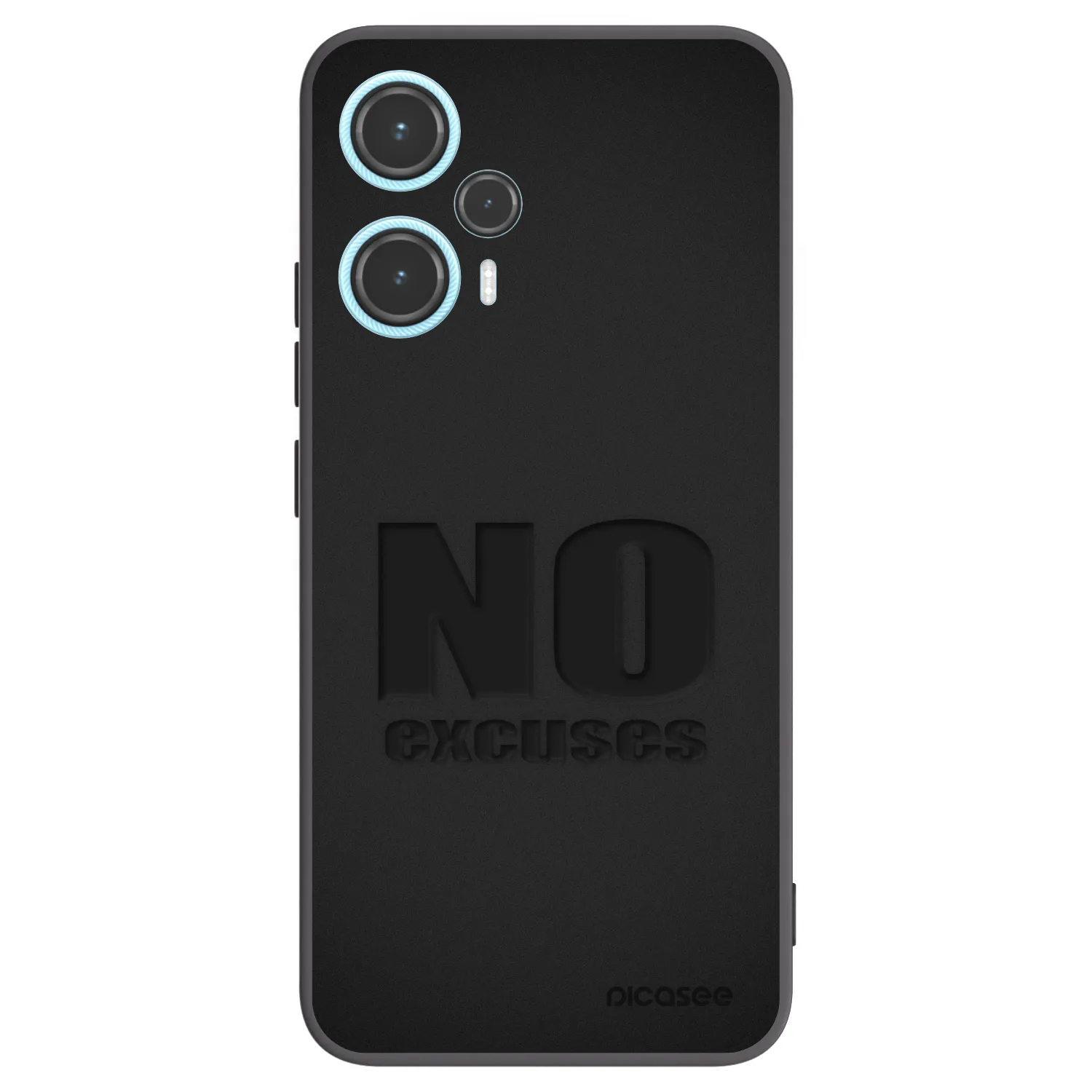 Picasee crna silikonska maskica za Xiaomi Poco F5 - No Excuses