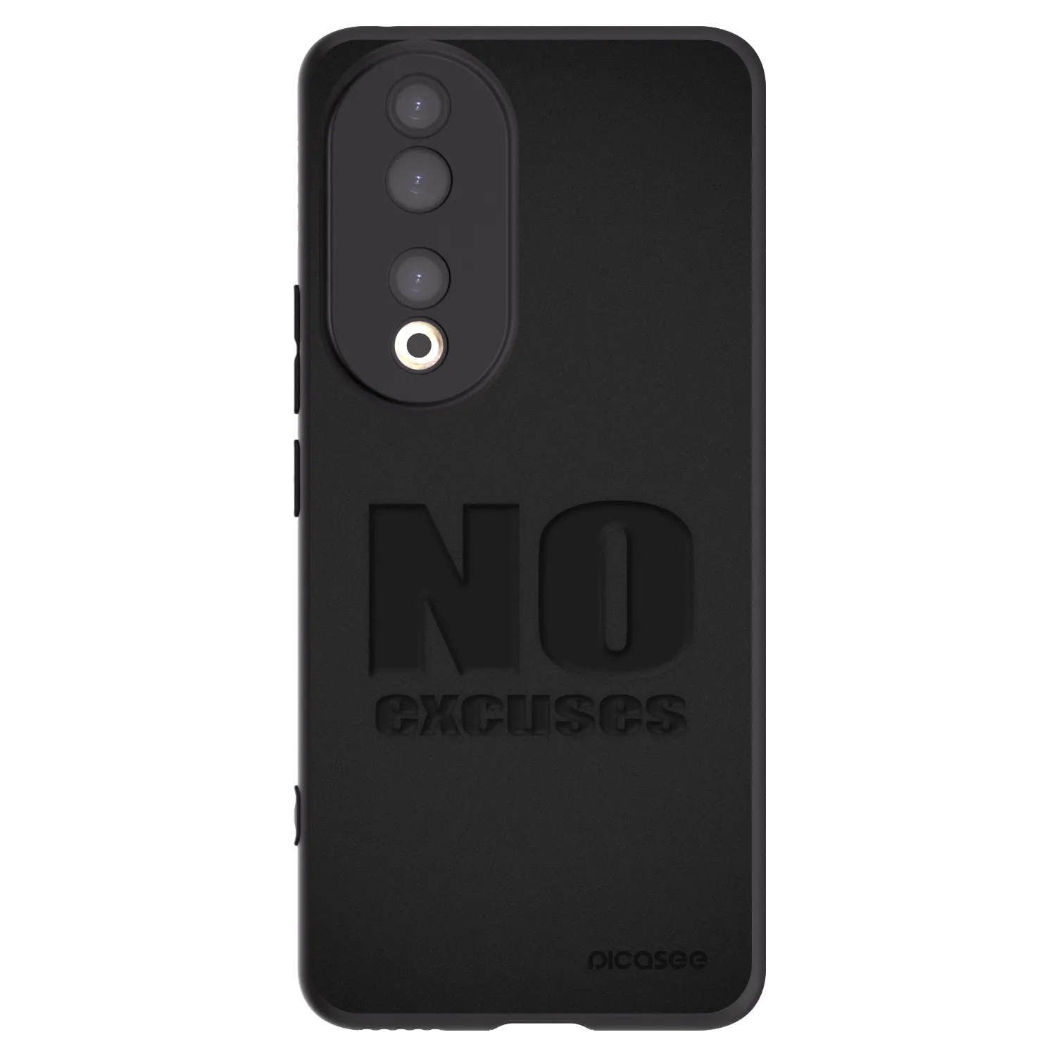 Picasee crna silikonska maskica za Honor 90 5G - No Excuses