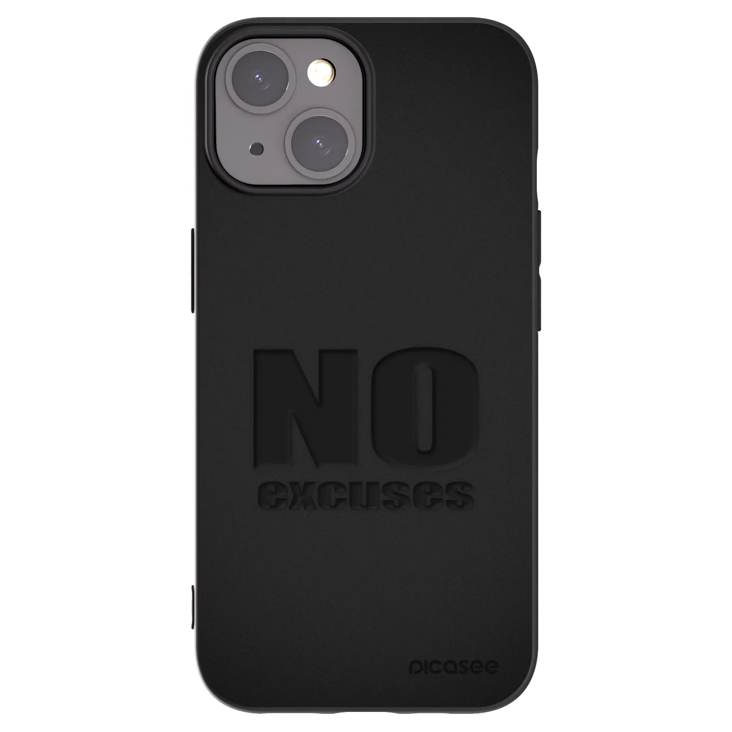 Picasee crna silikonska maskica za Apple iPhone 15 - No Excuses