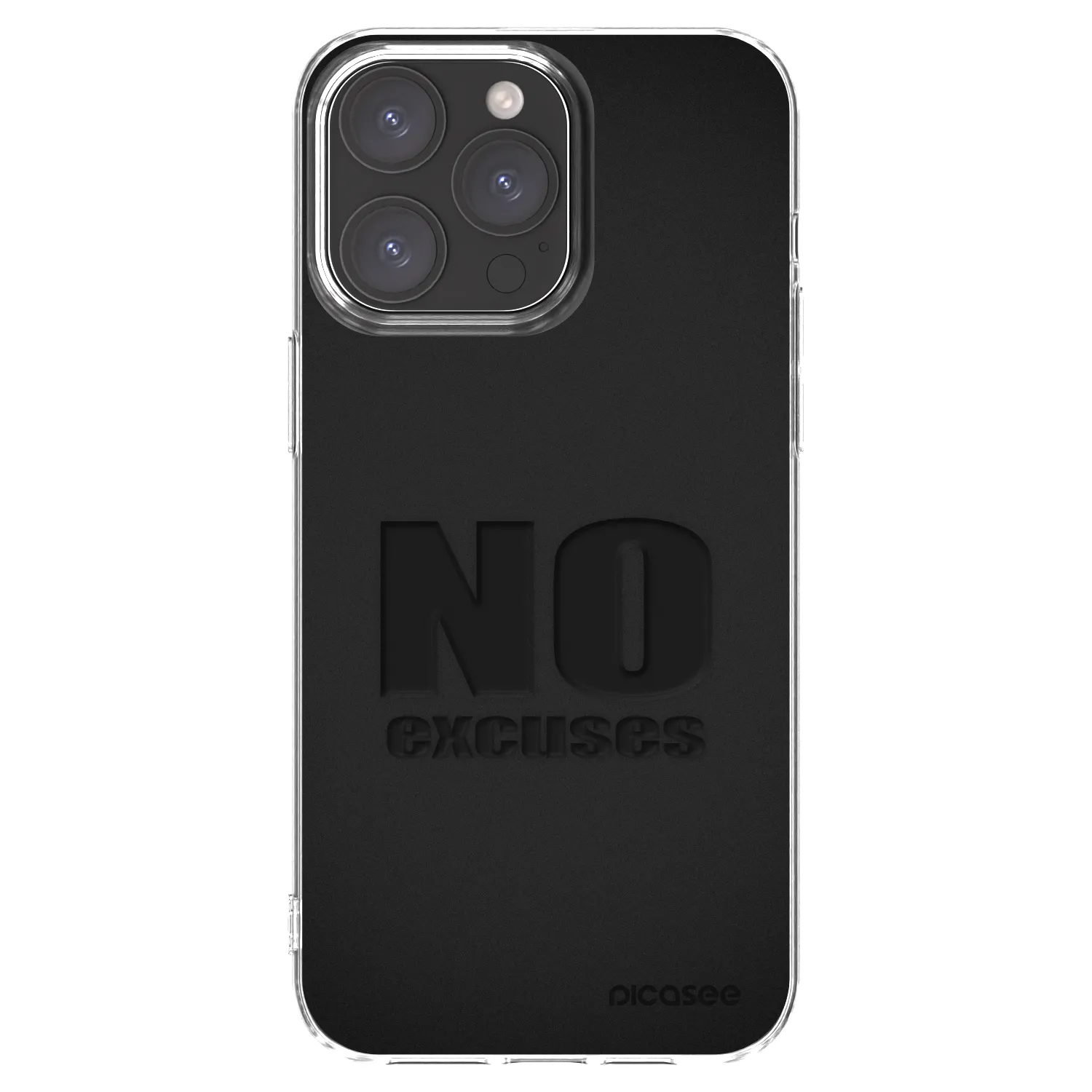 Picasee silikonska prozirna maskica za Apple iPhone 15 Pro Max - No Excuses