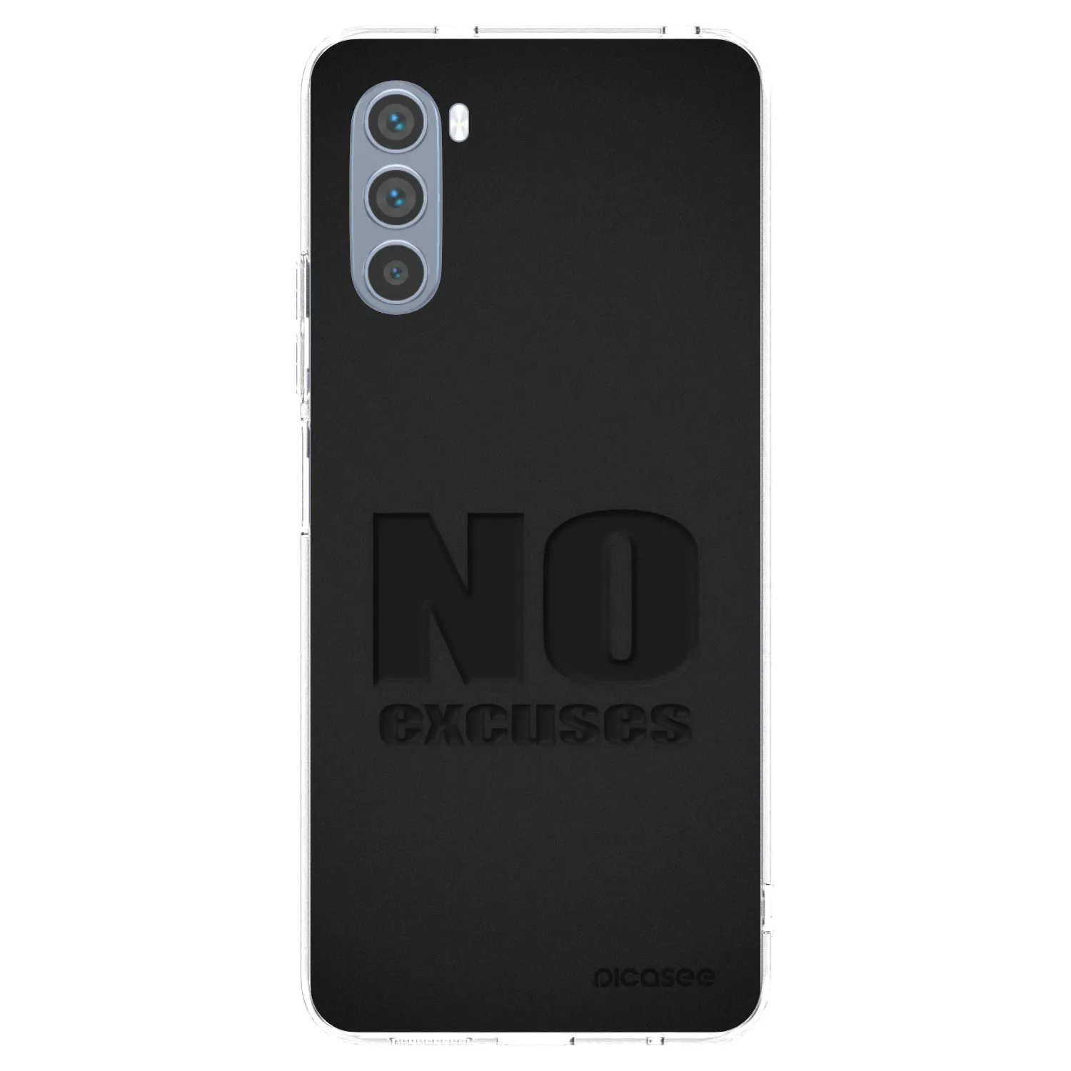 Picasee silikonska prozirna maskica za Motorola Moto G62 - No Excuses