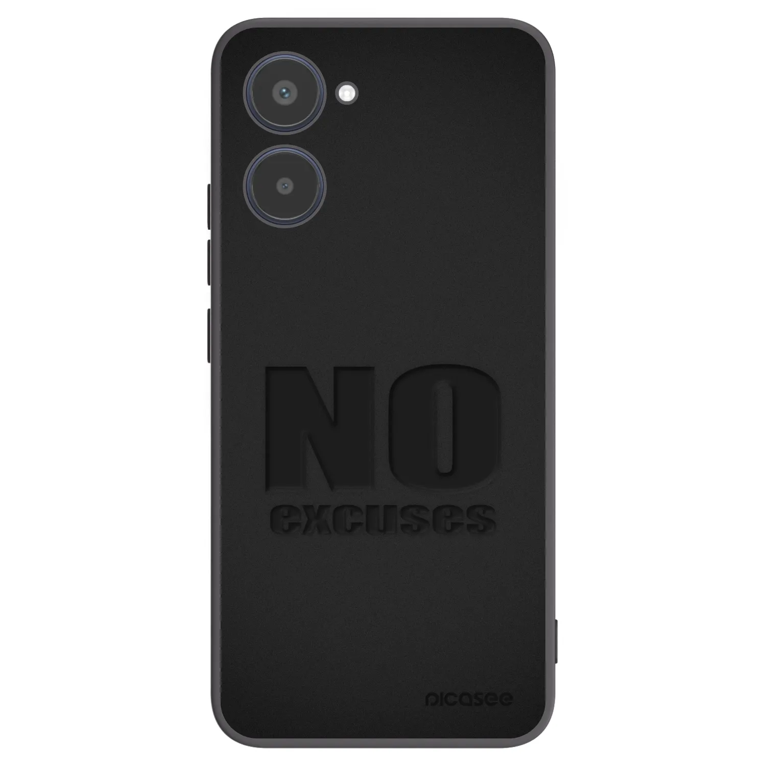 Picasee crna silikonska maskica za Realme 10 4G - No Excuses