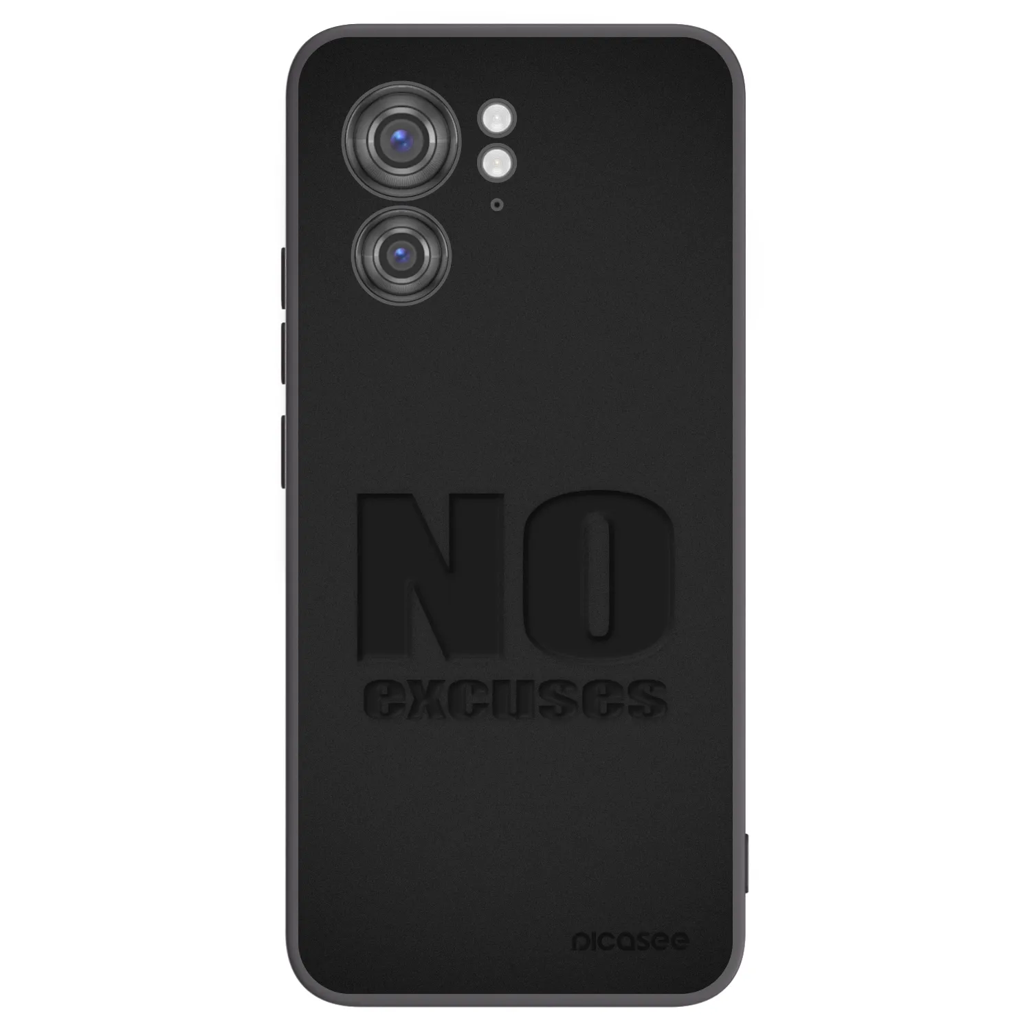 Picasee crna silikonska maskica za Motorola Edge 40 - No Excuses