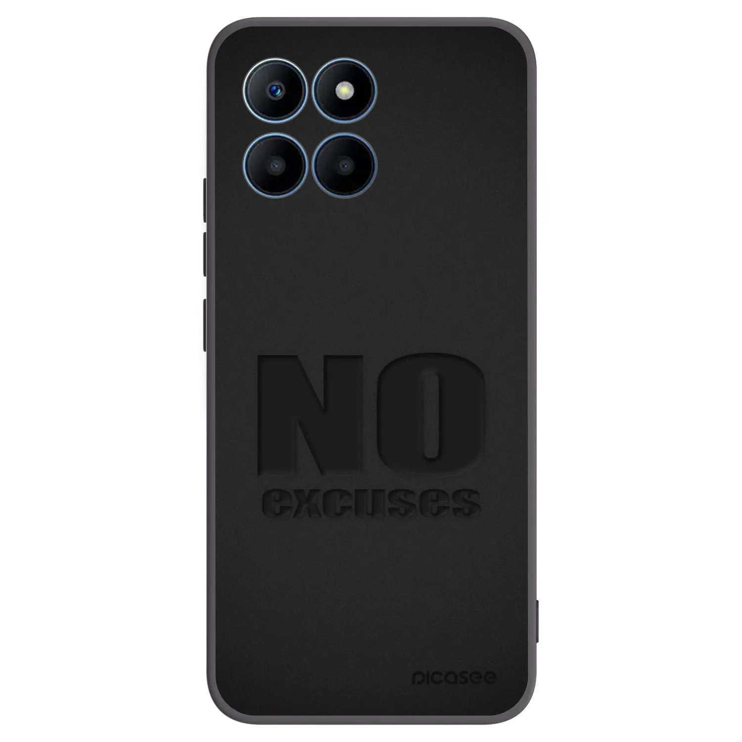 Picasee crna silikonska maskica za Honor 70 Lite - No Excuses