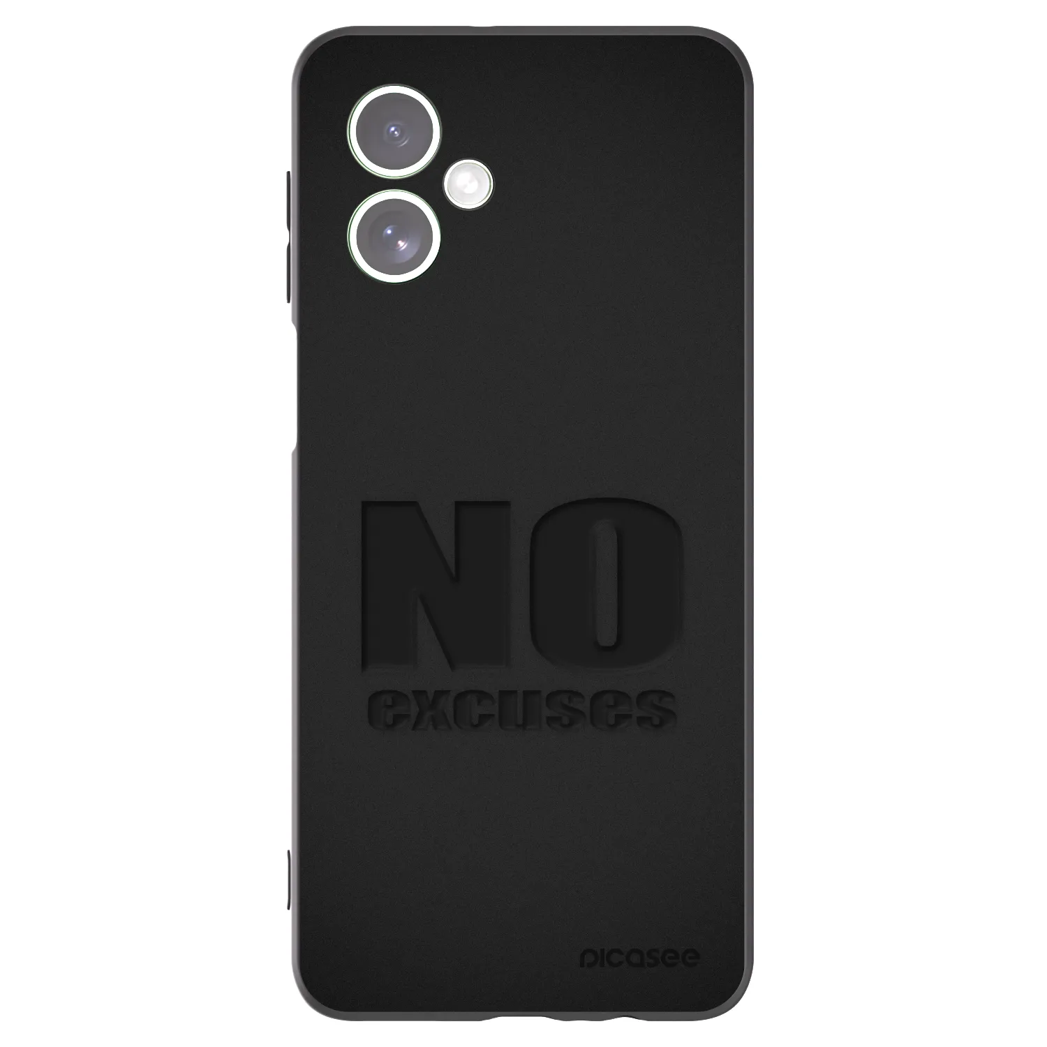 Picasee crna silikonska maskica za Motorola Moto G54 5G - No Excuses