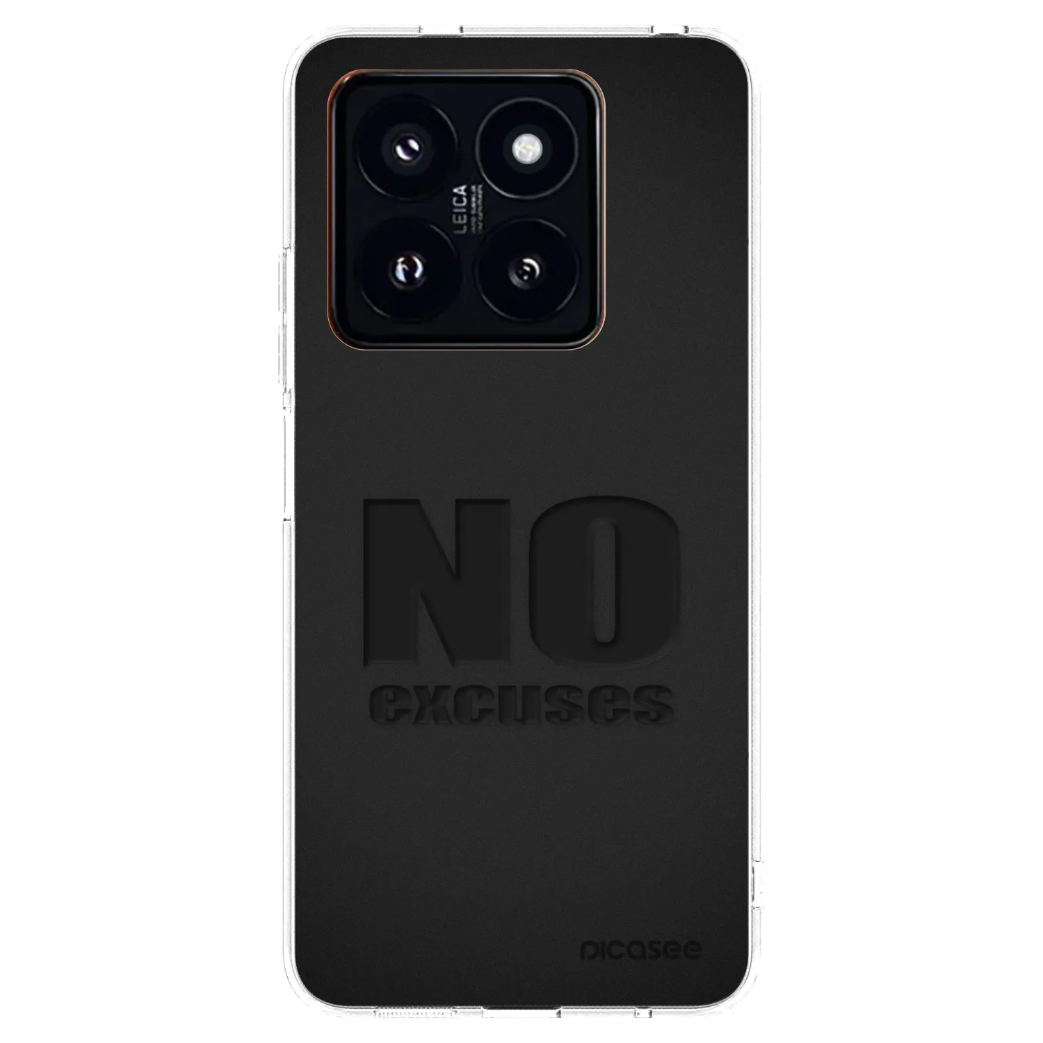 Picasee silikonska prozirna maskica za Xiaomi 14 Pro - No Excuses