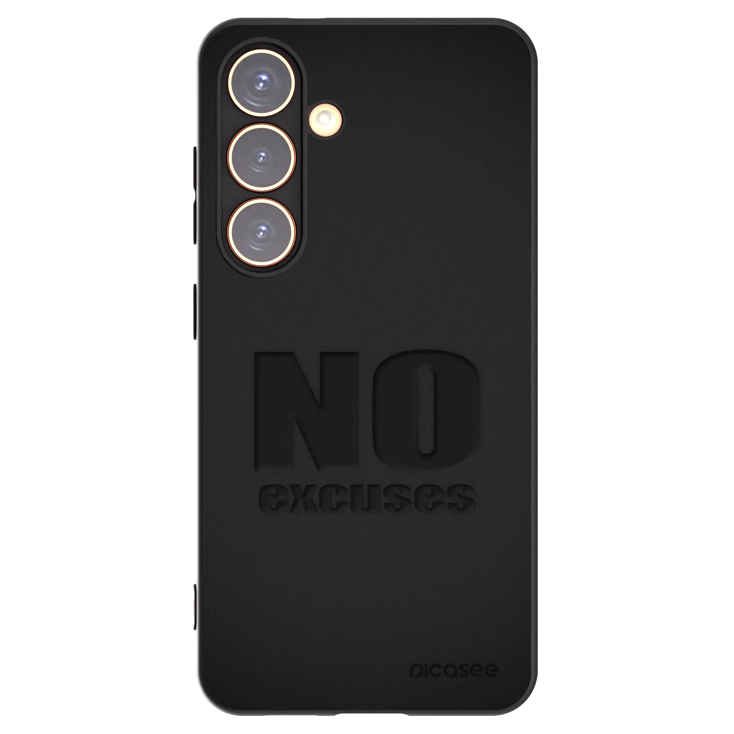 Picasee crna silikonska maskica za Samsung Galaxy S24 S921B 5G - No Excuses