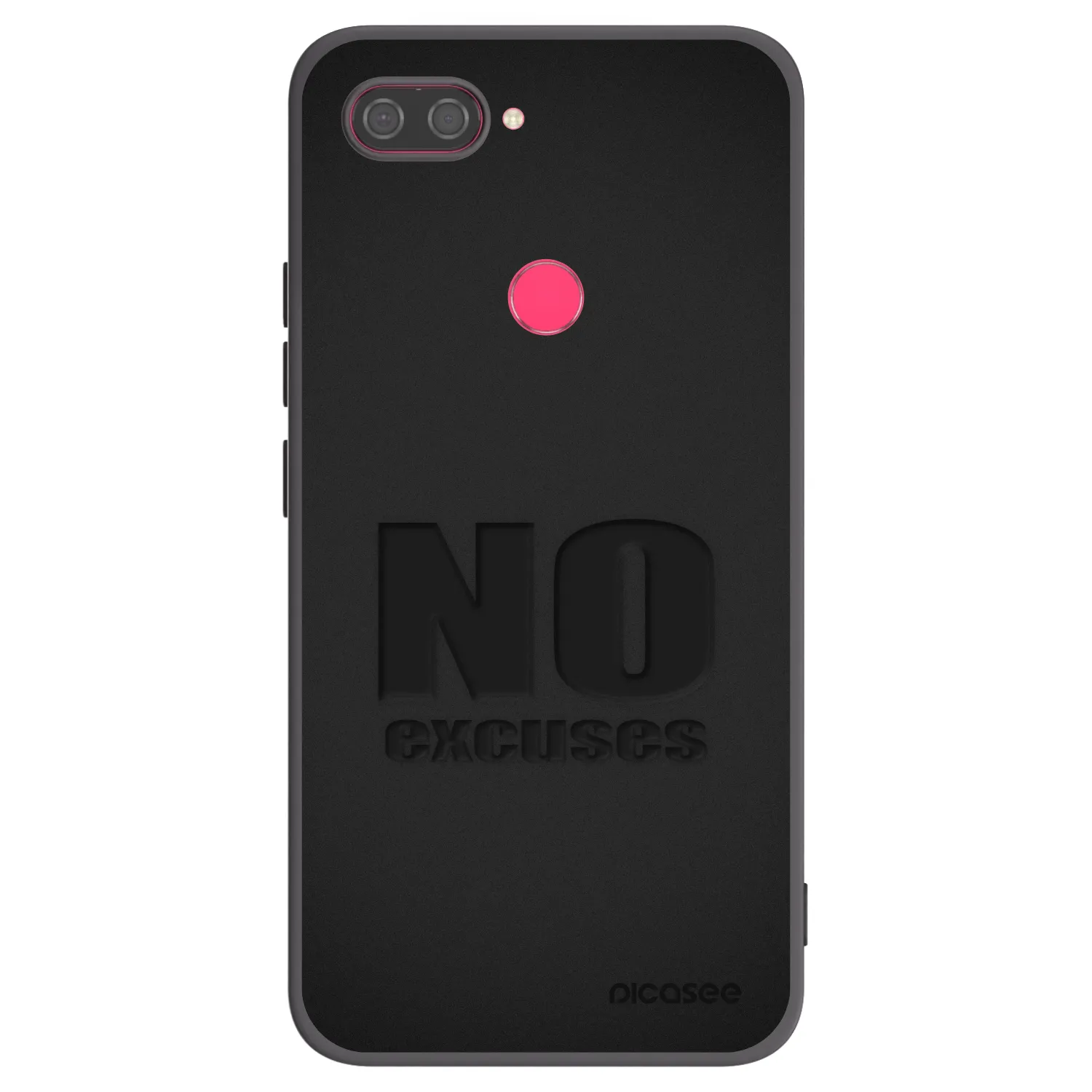 Picasee crna silikonska maskica za Xiaomi Mi 8 Lite - No Excuses