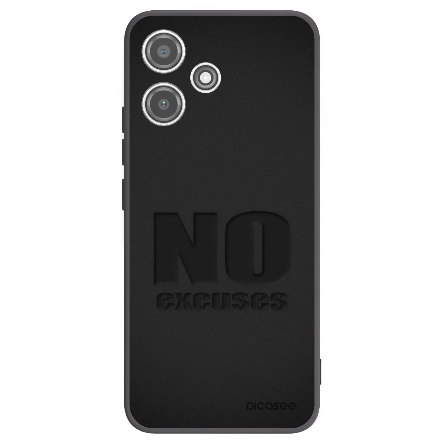 Picasee crna silikonska maskica za Xiaomi Redmi 12 5G - No Excuses