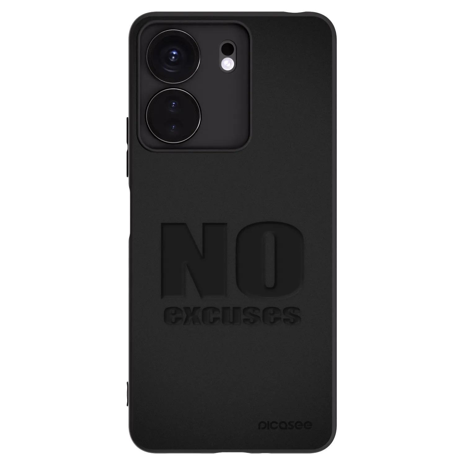 Picasee crna silikonska maskica za Xiaomi Redmi 13C 4G - No Excuses