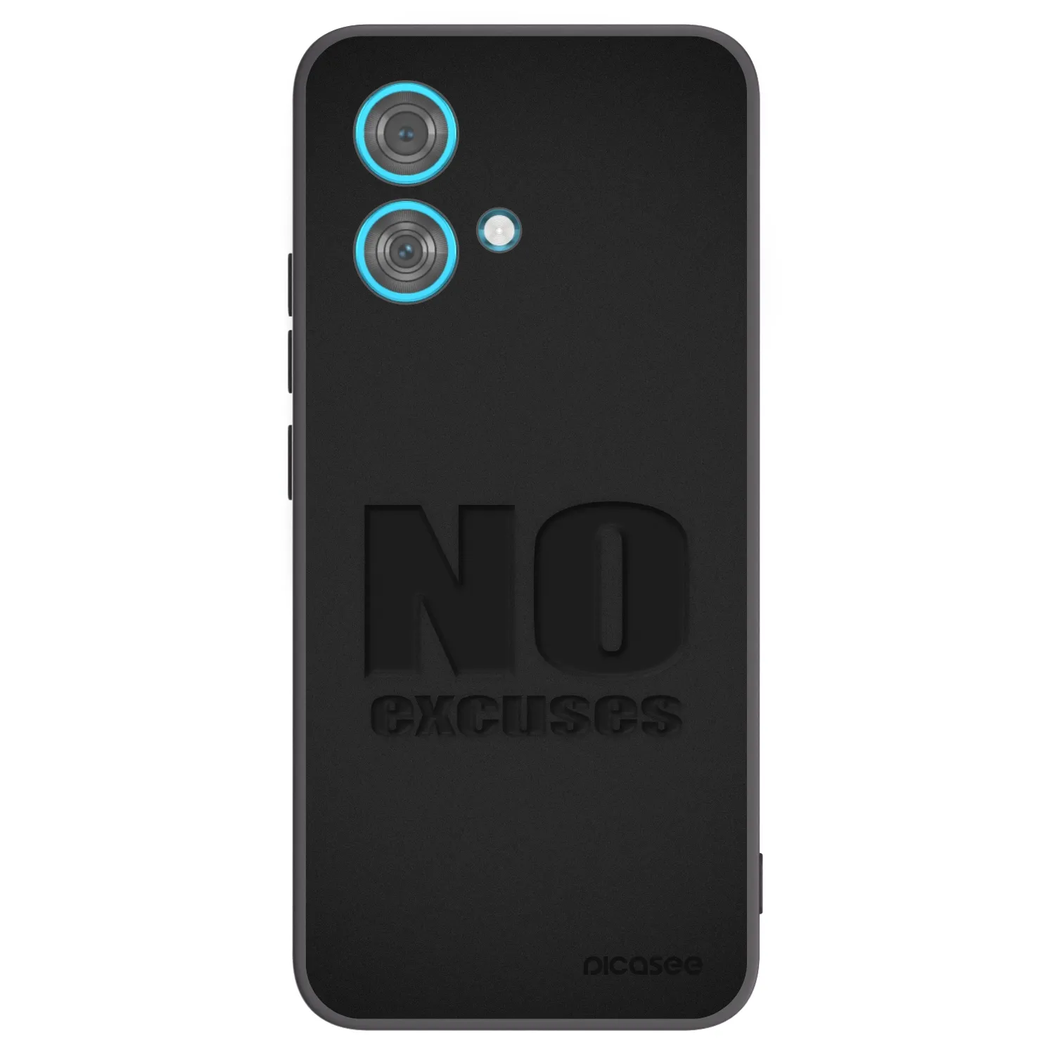 Picasee crna silikonska maskica za Motorola Edge 40 Neo - No Excuses