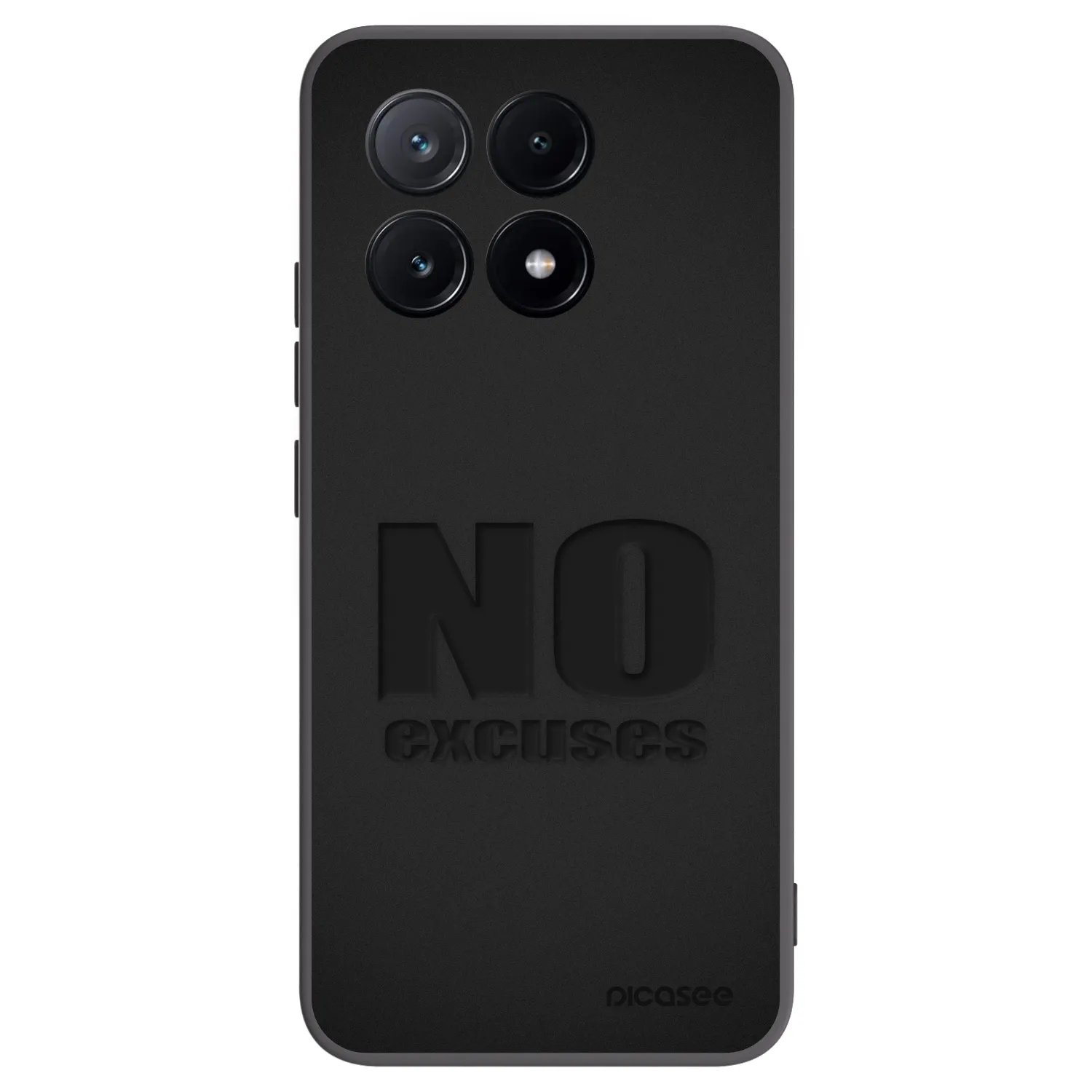 Picasee crna silikonska maskica za Xiaomi Poco X6 Pro - No Excuses