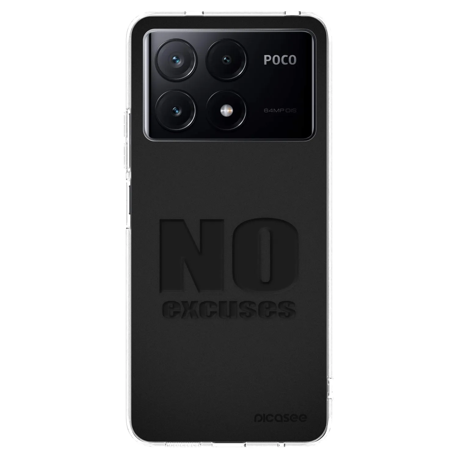 Picasee silikonska prozirna maskica za Xiaomi Poco X6 Pro - No Excuses