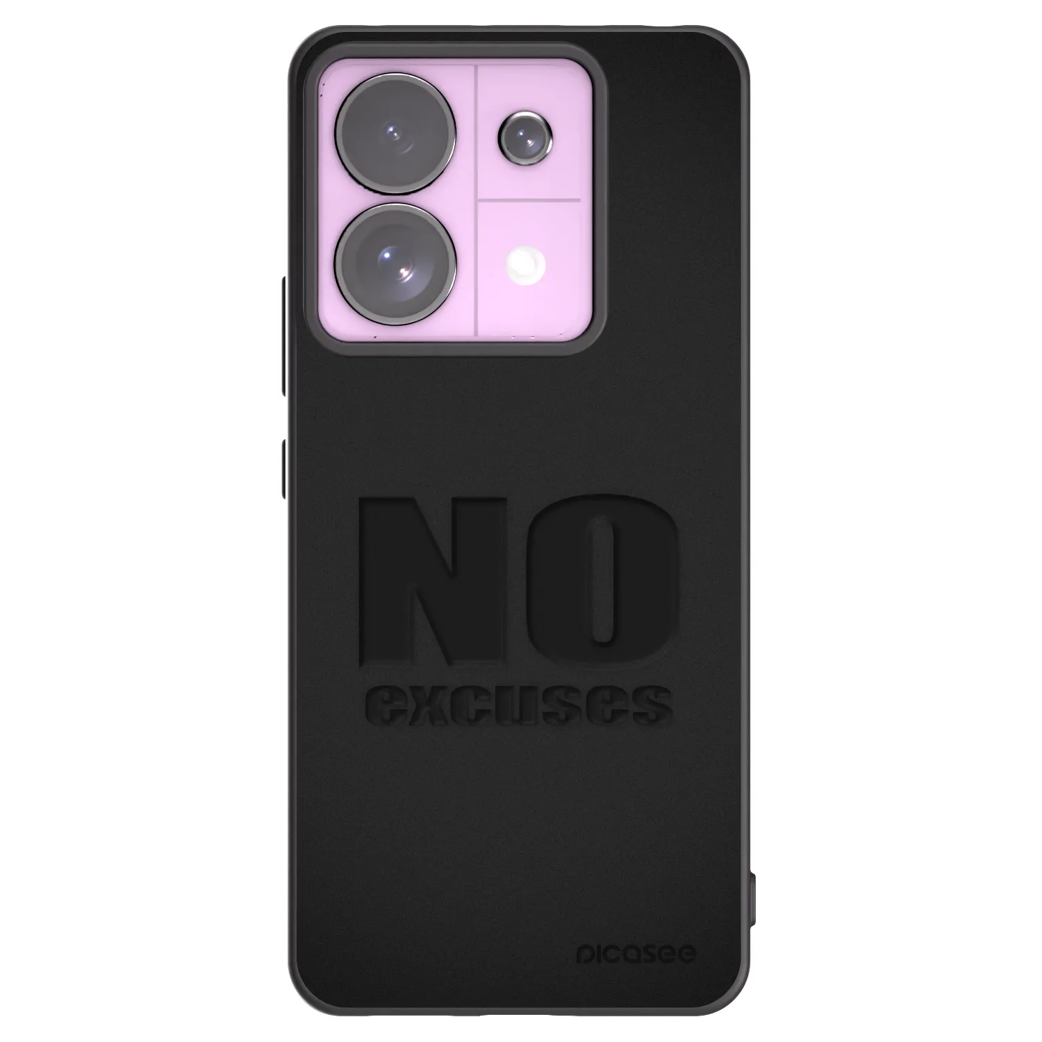Picasee crna silikonska maskica za Xiaomi Redmi Note 13 Pro 5G - No Excuses