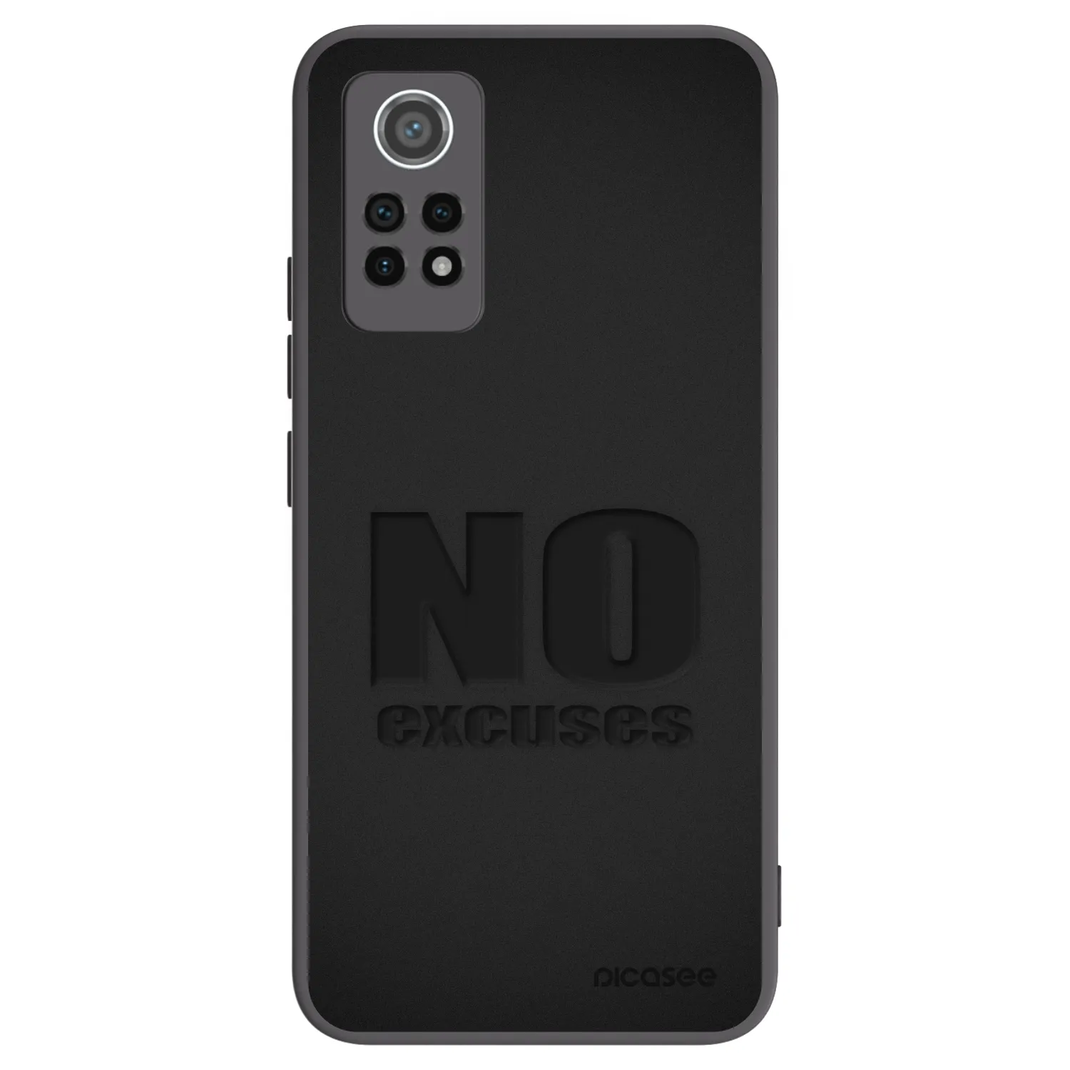 Picasee crna silikonska maskica za Xiaomi Redmi Note 12 Pro 4G - No Excuses