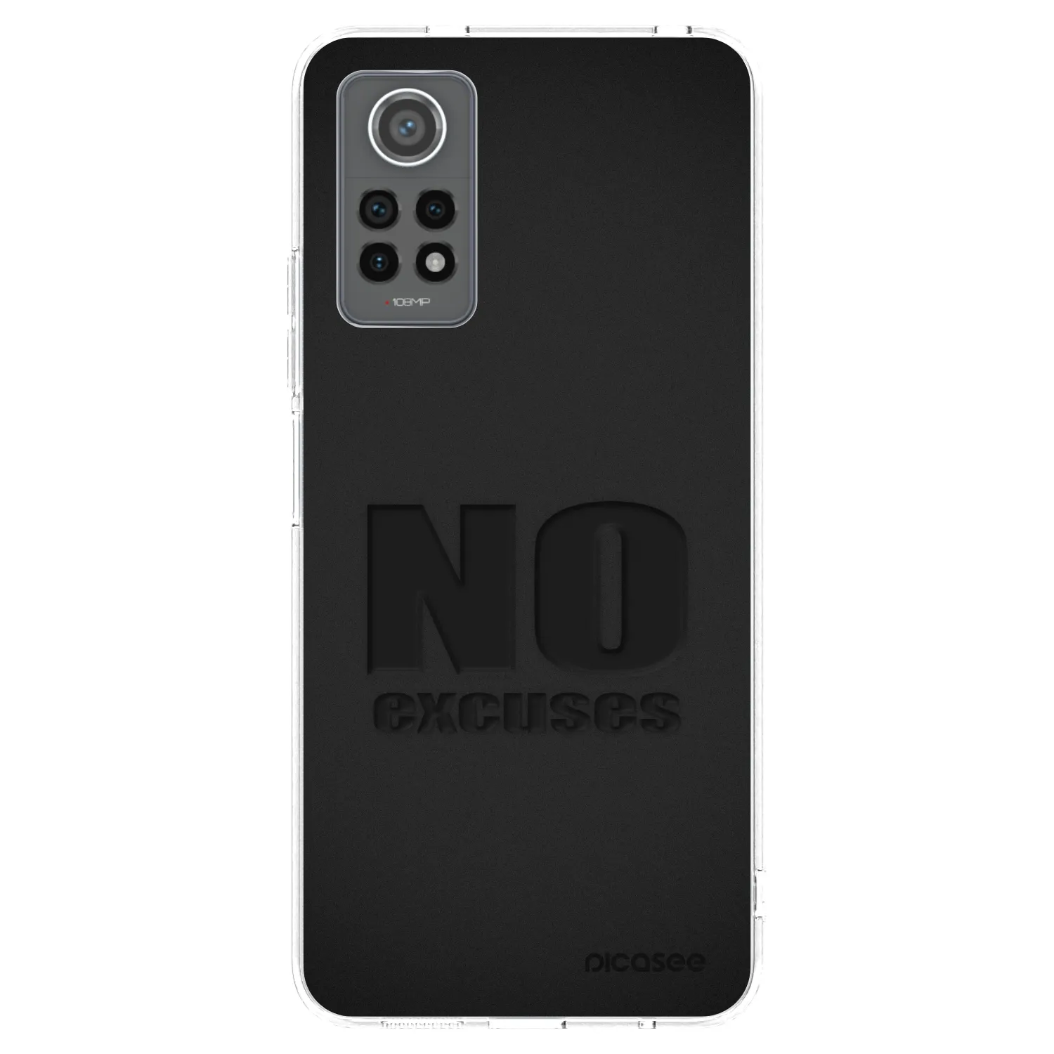 Picasee silikonska prozirna maskica za Xiaomi Redmi Note 12 Pro 4G - No Excuses