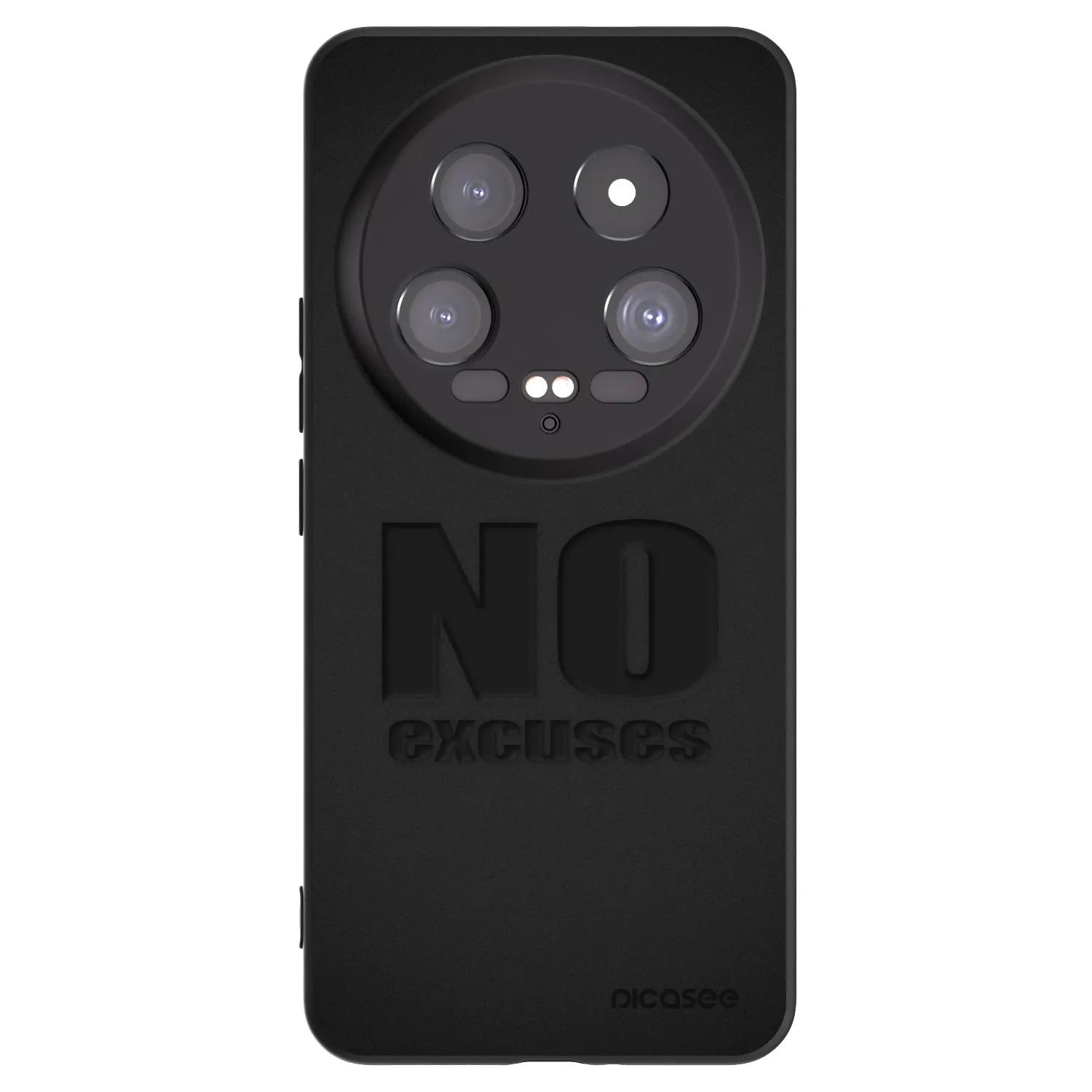 Picasee crna silikonska maskica za Xiaomi 14 Ultra - No Excuses