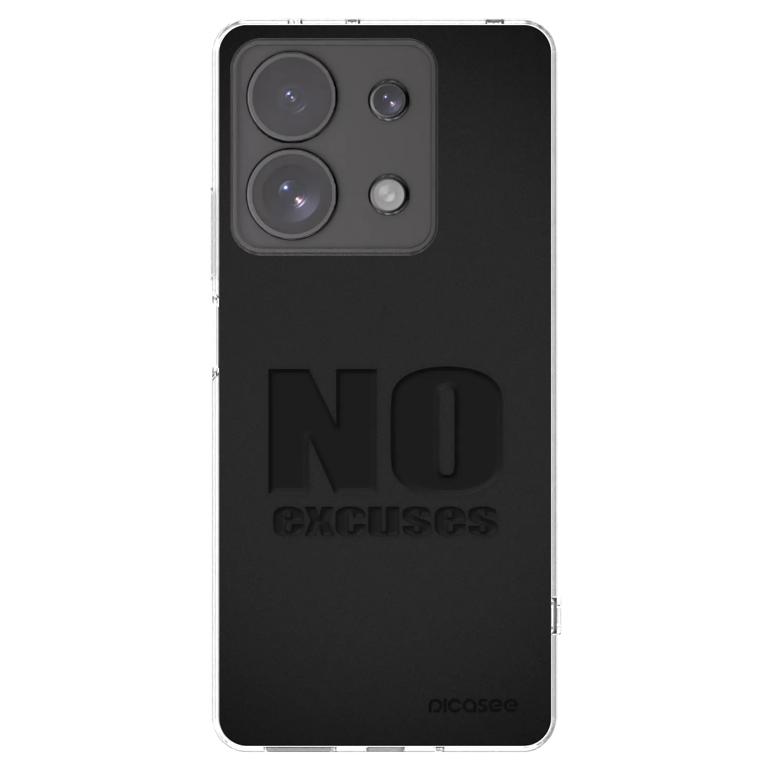 Picasee silikonska prozirna maskica za Xiaomi Redmi Note 13 Pro 4G - No Excuses