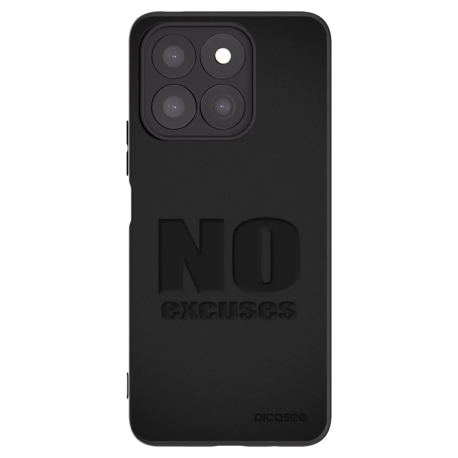 Picasee crna silikonska maskica za Honor X8b - No Excuses