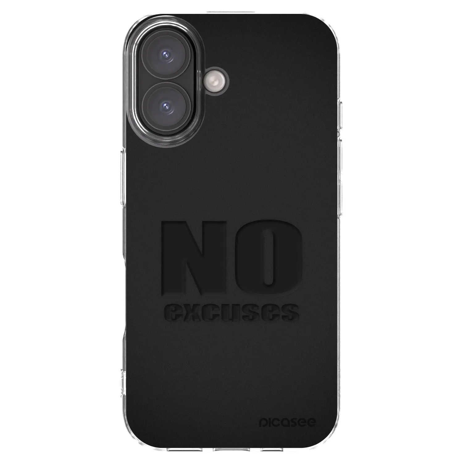 Picasee silikonska prozirna maskica za Apple iPhone 16 - No Excuses