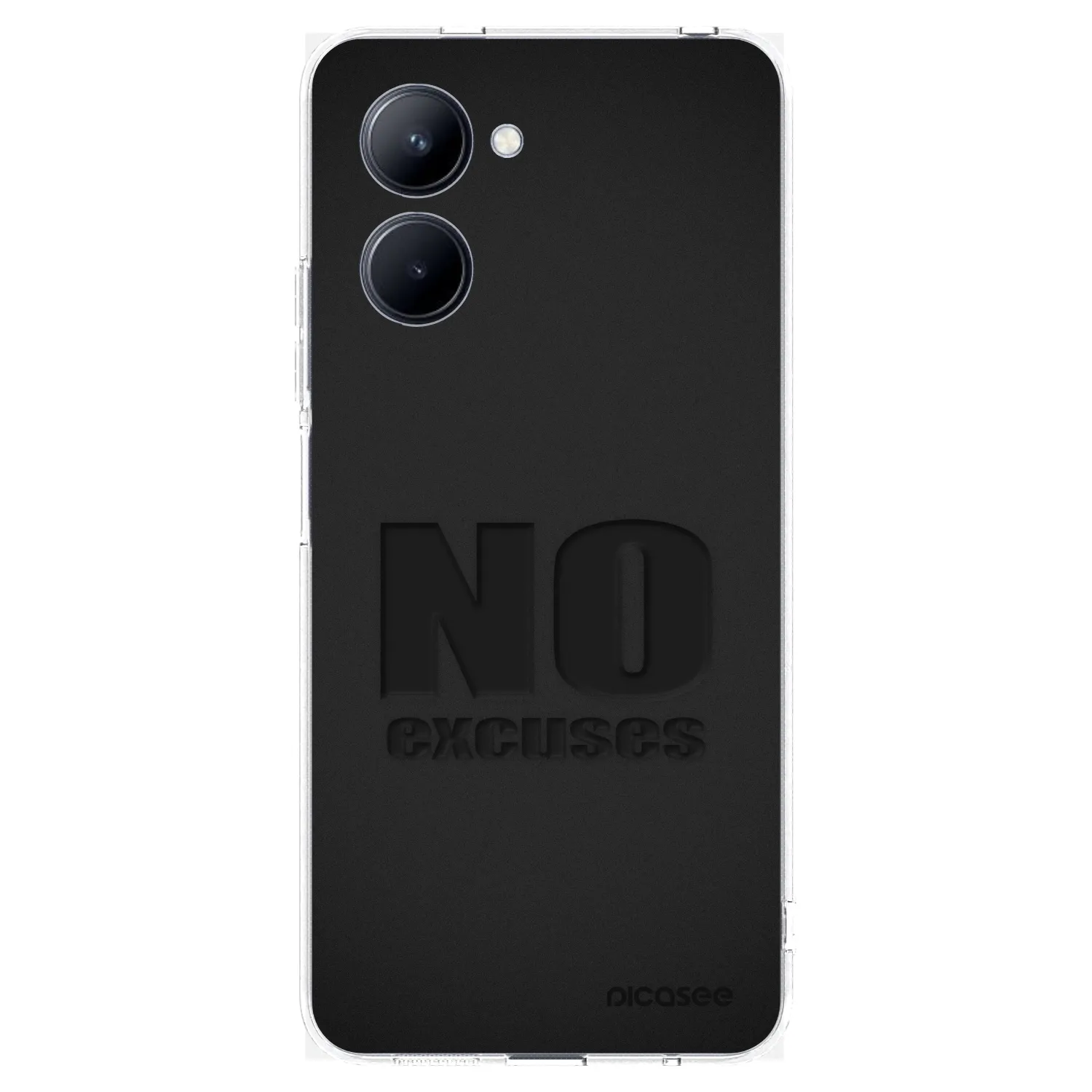 Picasee silikonska prozirna maskica za Realme C33 (2023) - No Excuses