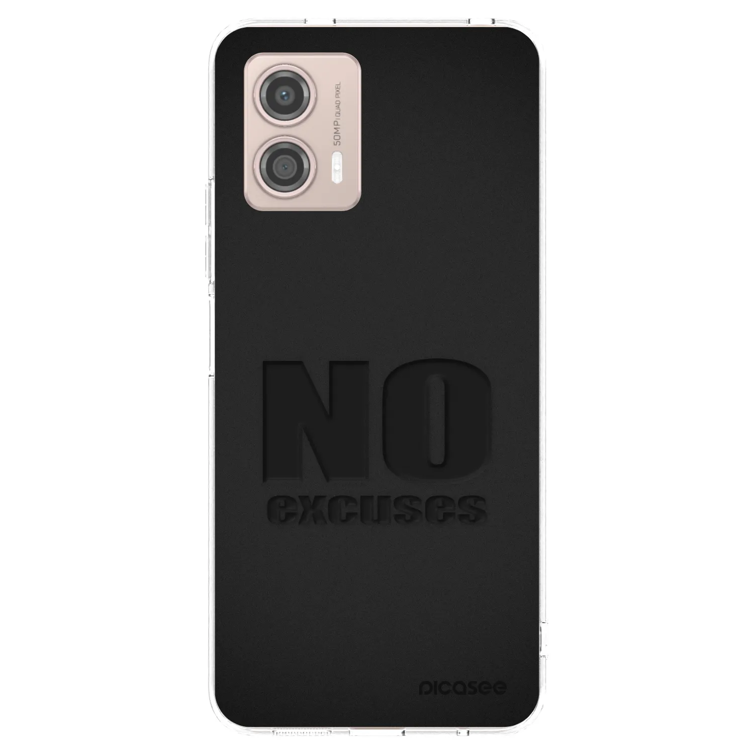 Picasee silikonska prozirna maskica za Motorola Moto G53 5G - No Excuses