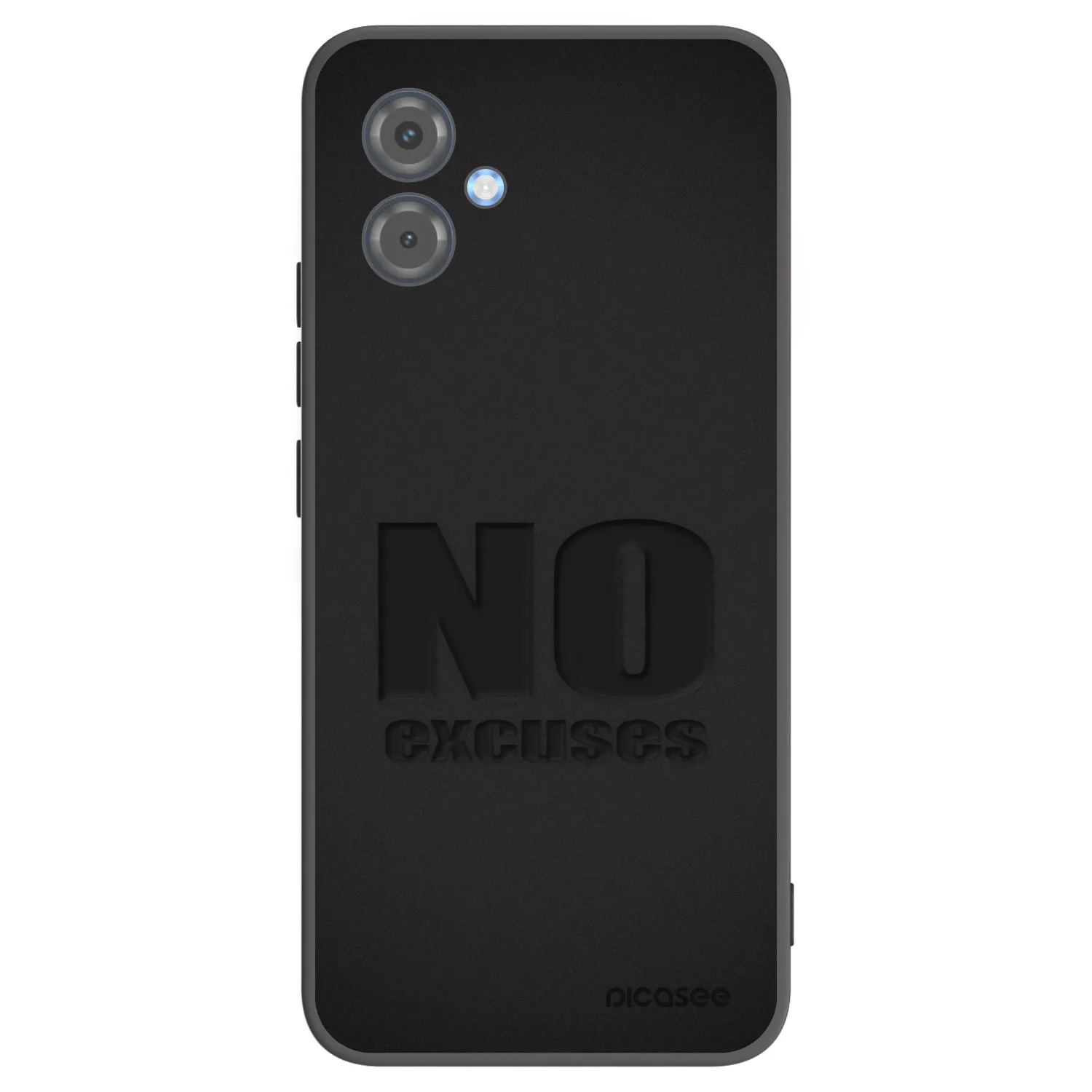 Picasee crna silikonska maskica za Motorola Moto G14 - No Excuses