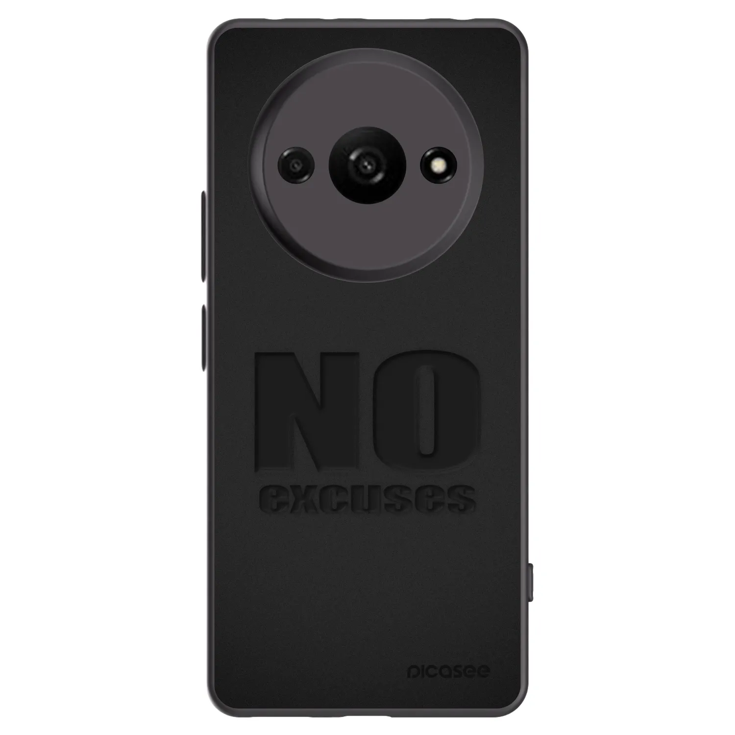 Picasee crna silikonska maskica za Xiaomi Redmi A3 - No Excuses