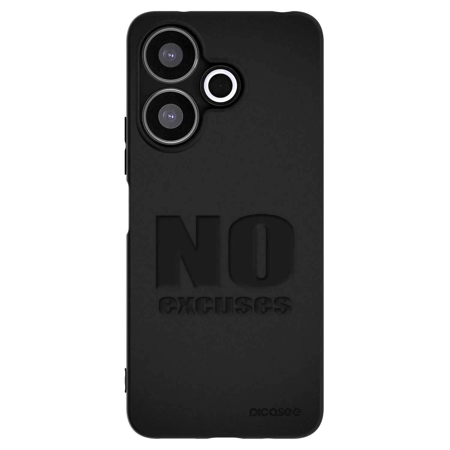 Picasee crna silikonska maskica za Xiaomi Redmi 13 4G - No Excuses
