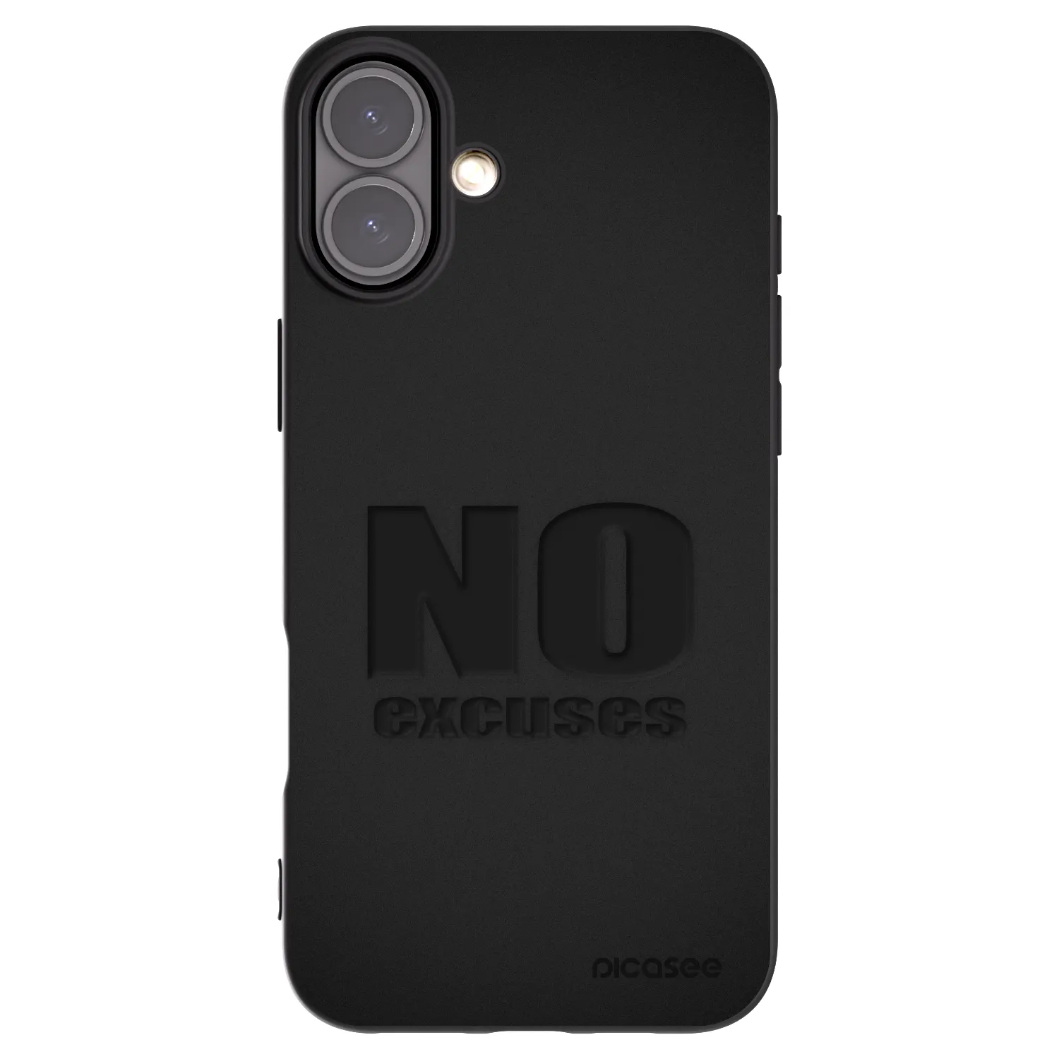 Picasee crna silikonska maskica za Apple iPhone 16 Plus - No Excuses