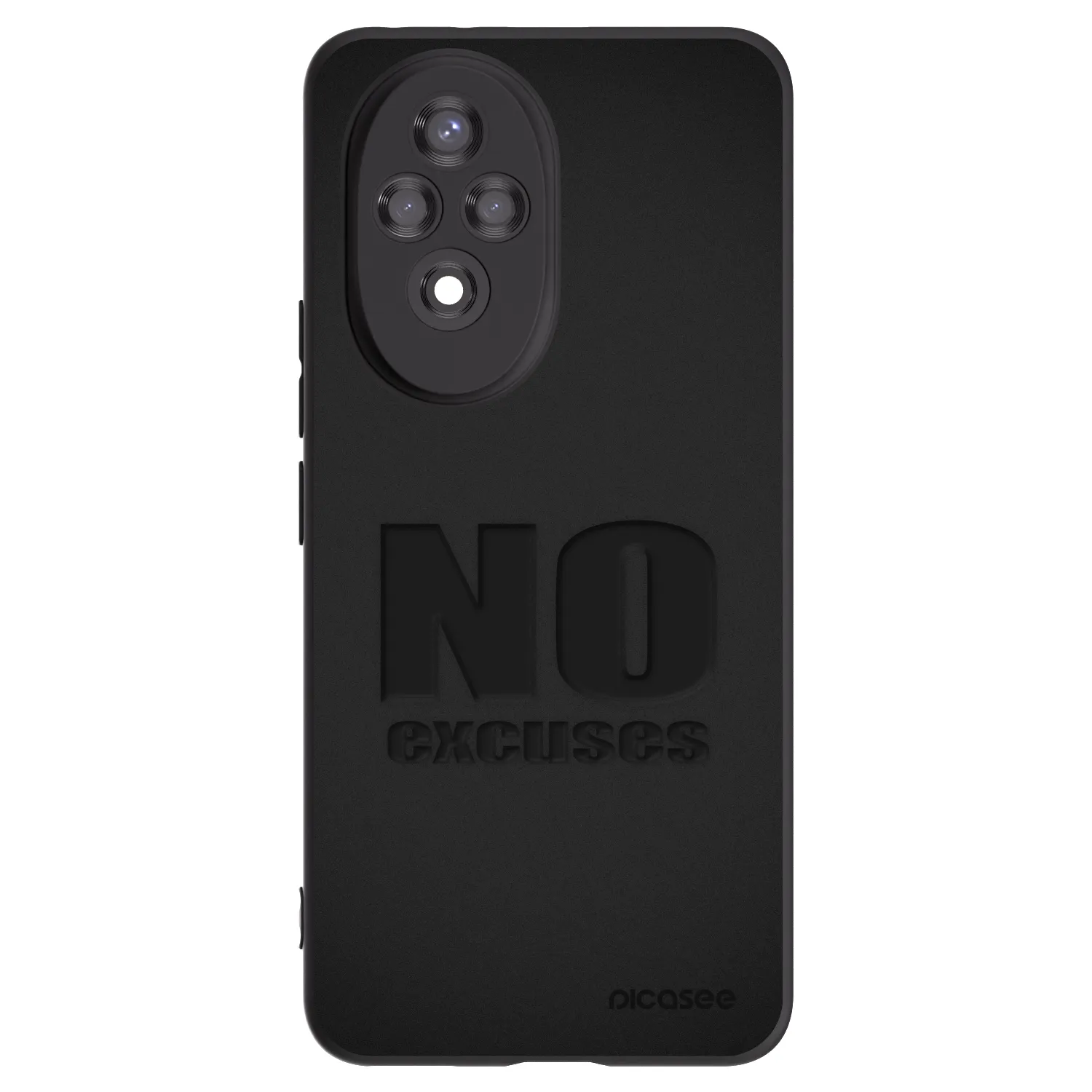 Picasee crna silikonska maskica za Honor 200 5G - No Excuses