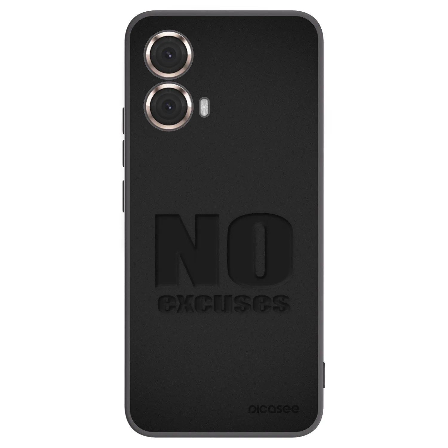 Picasee crna silikonska maskica za Motorola Moto G85 - No Excuses
