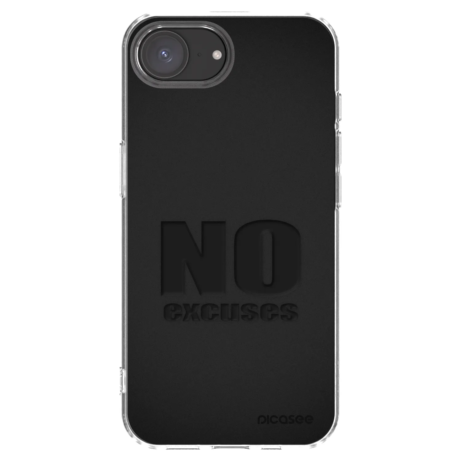 Picasee silikonska prozirna maskica za Apple iPhone 16e - No Excuses